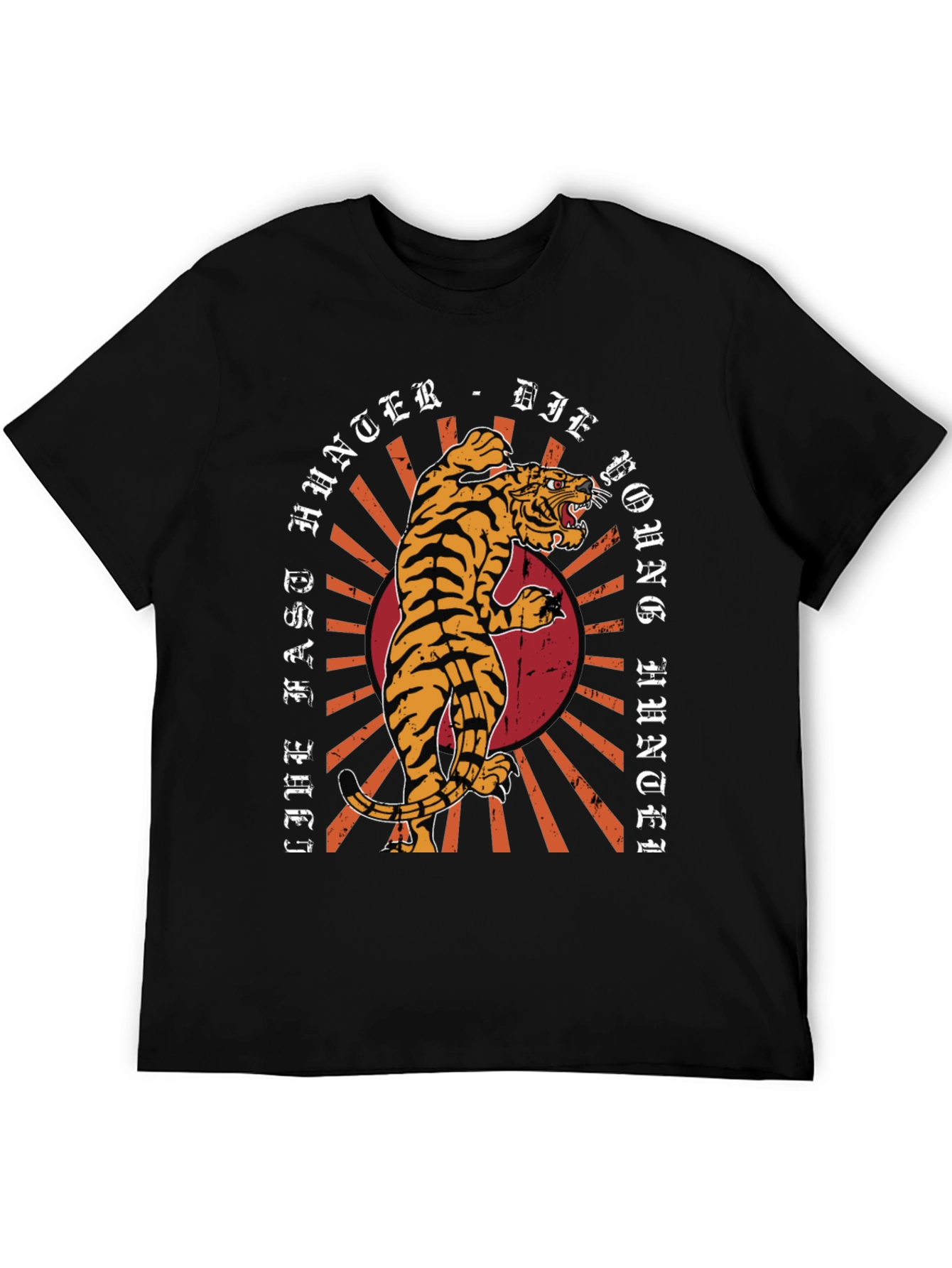 Tiger Graphic Print Tee - Live Fast Die Young
