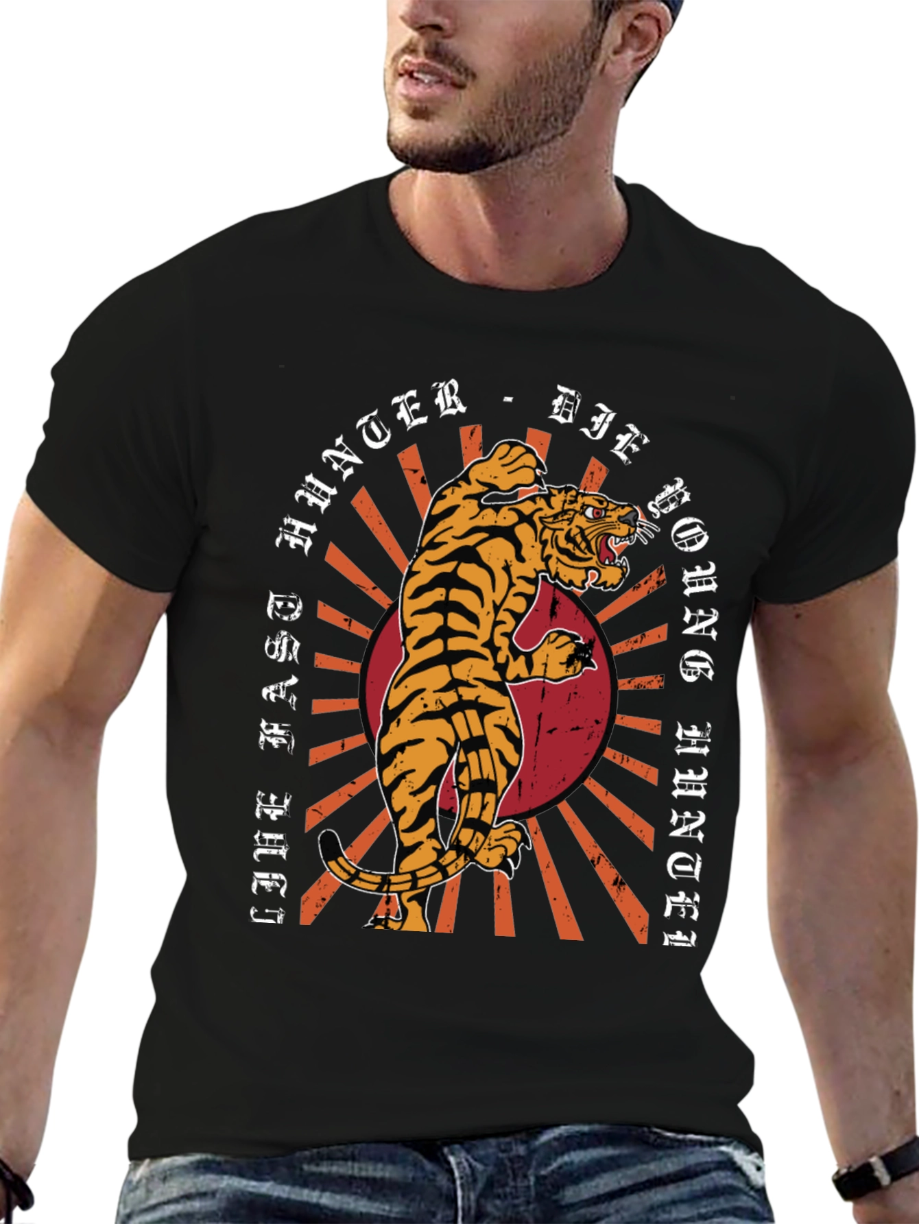 Tiger Graphic Print Tee - Live Fast Die Young