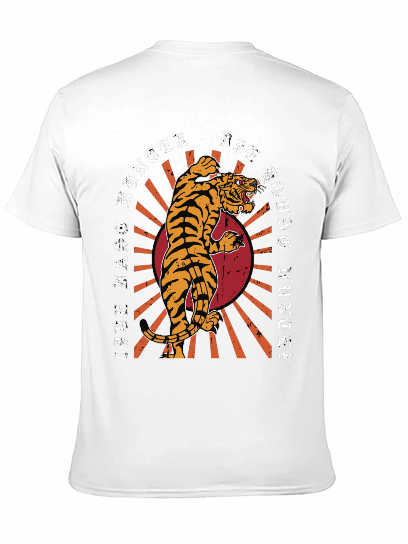 Tiger Graphic Print Tee - Live Fast Die Young