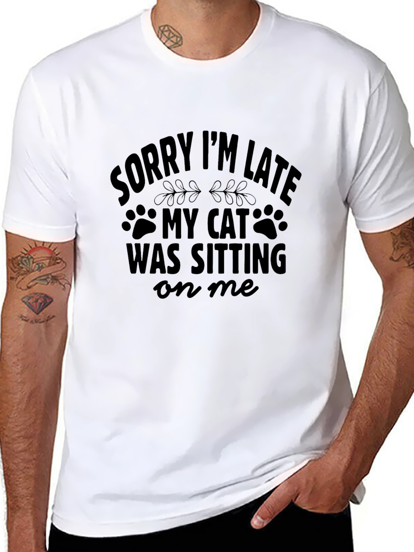 Sorry Im Late Cat T-Shirt