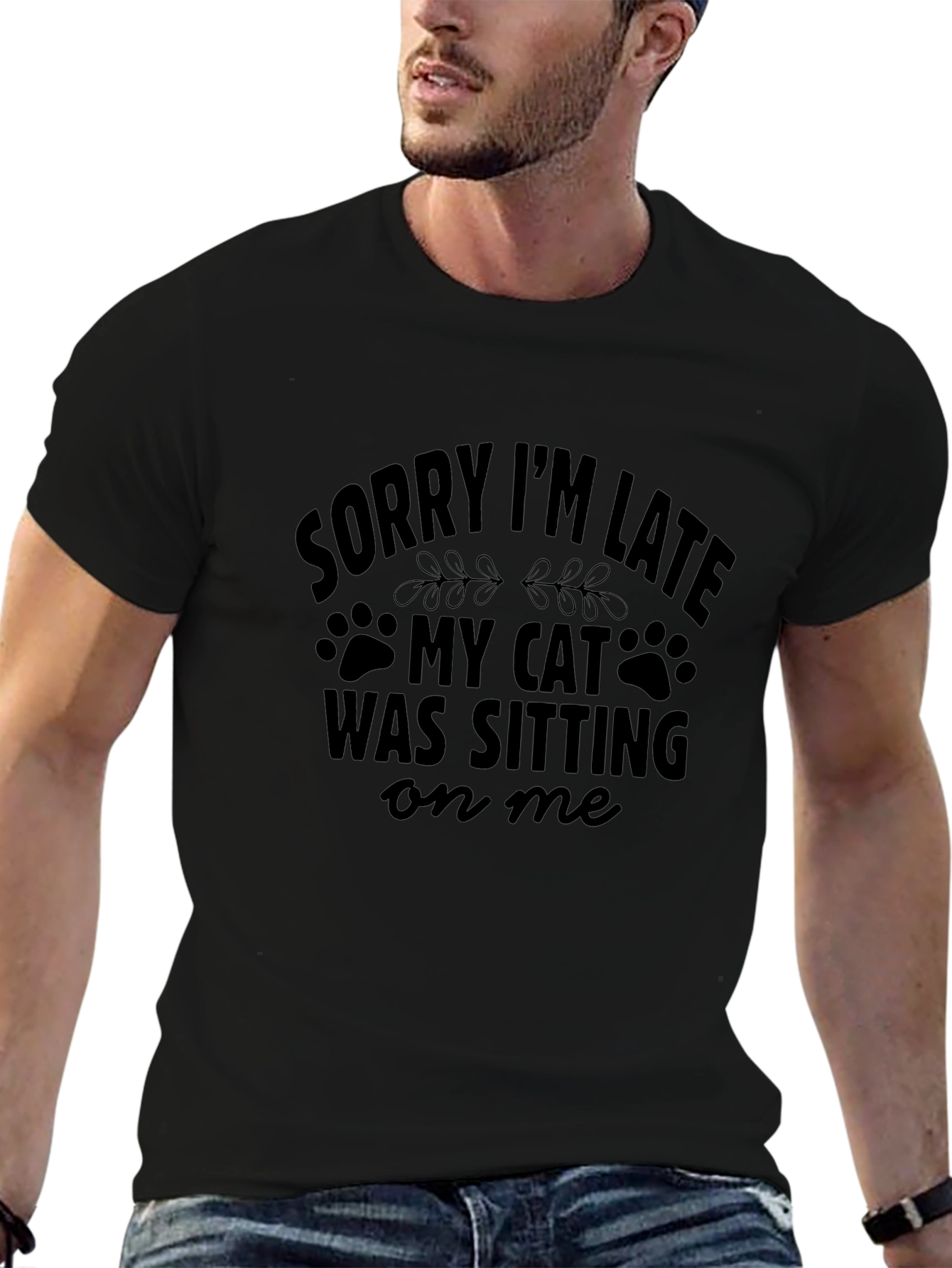Sorry Im Late Cat T-Shirt
