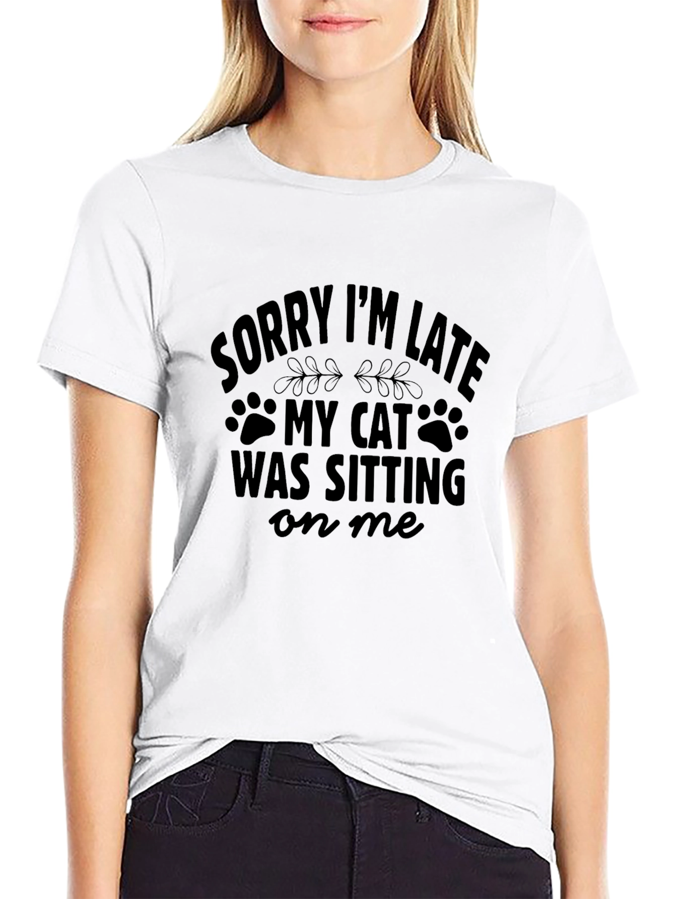 Sorry Im Late Cat T-Shirt