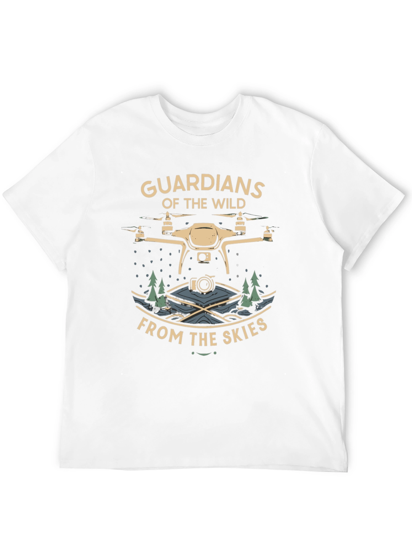 Guardians of the Wild Drone Graphic Tee - Black