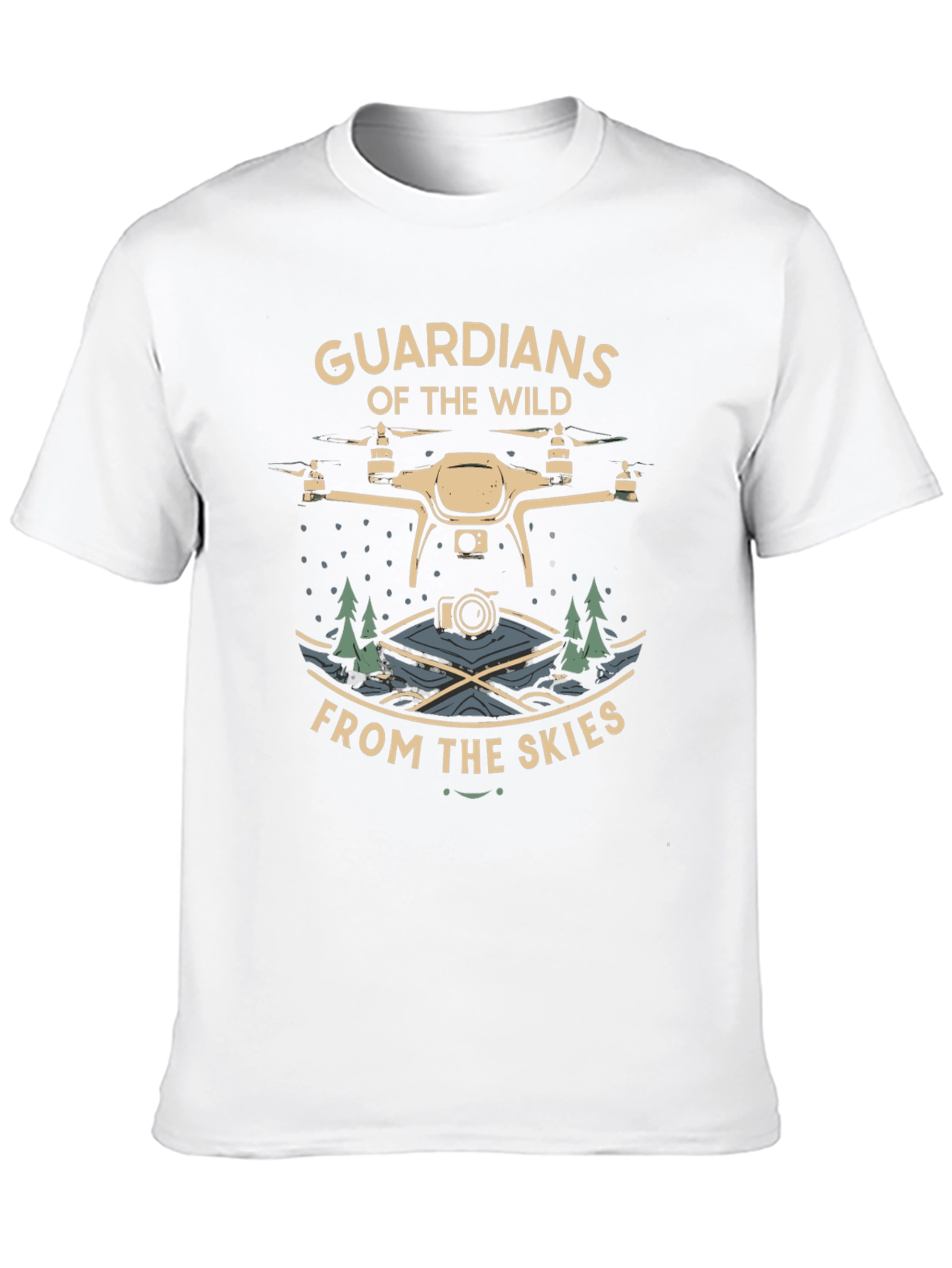 Guardians of the Wild Drone Graphic Tee - Black
