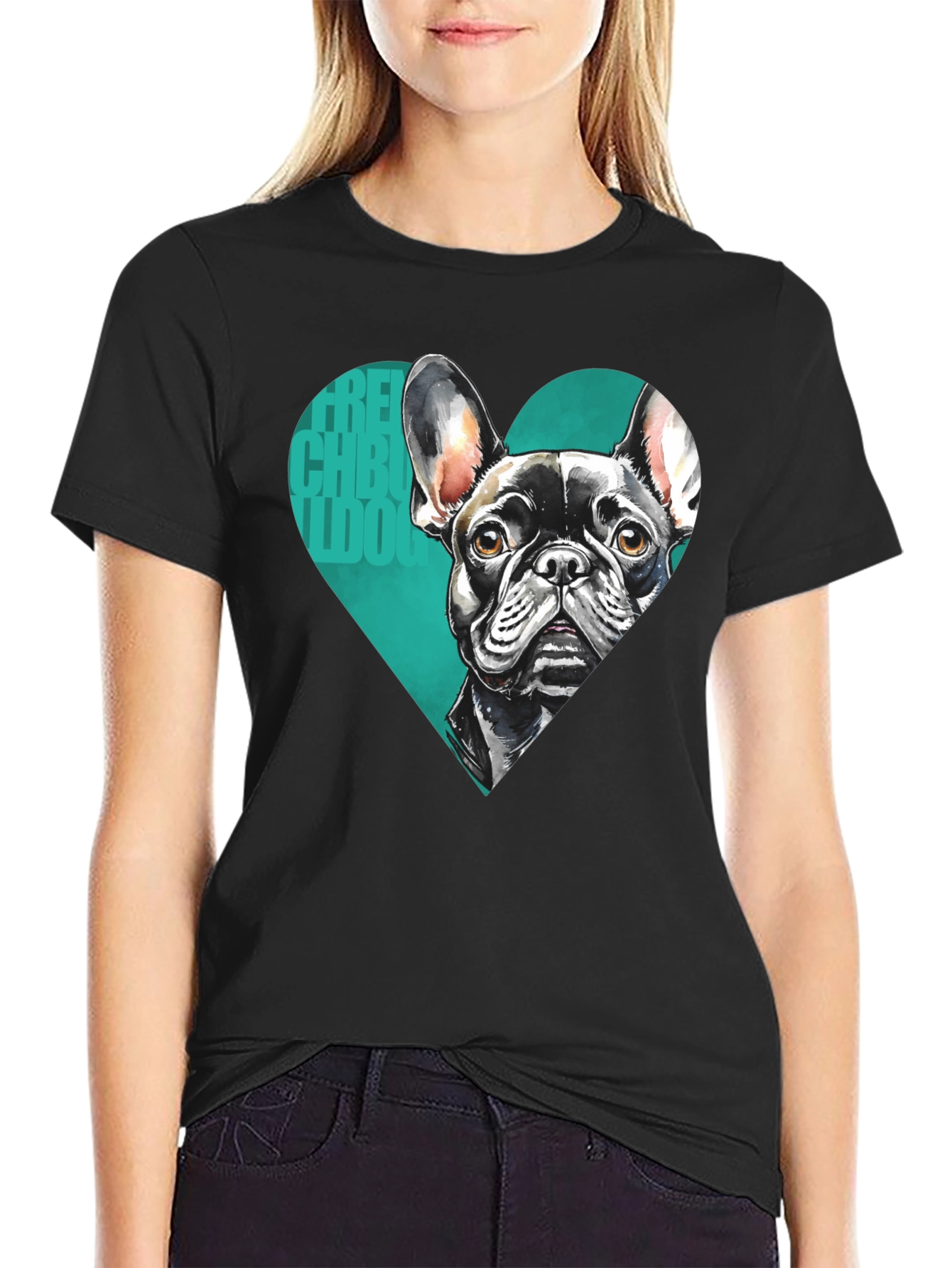 French Bulldog Heart Tee