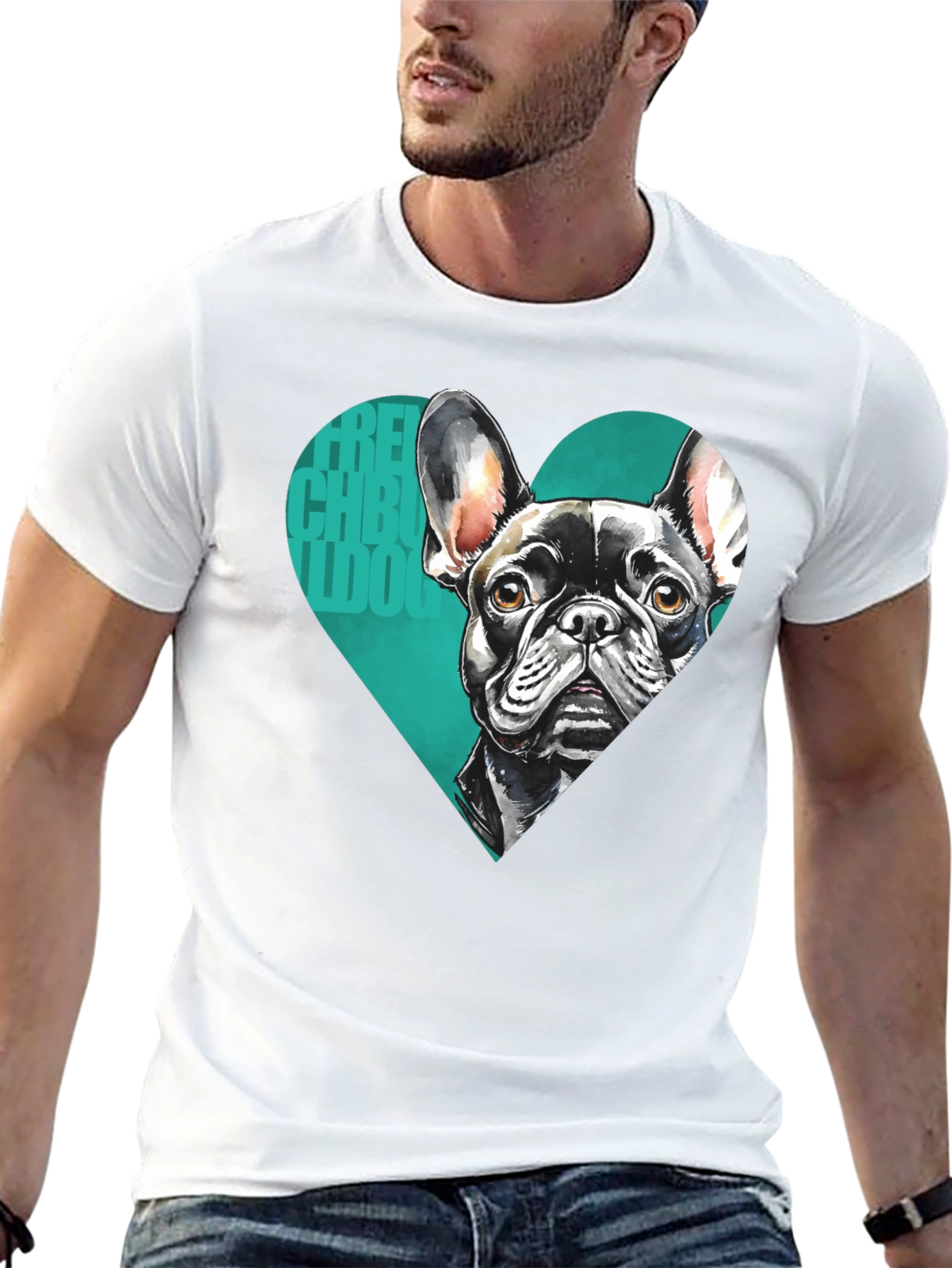 French Bulldog Heart Tee