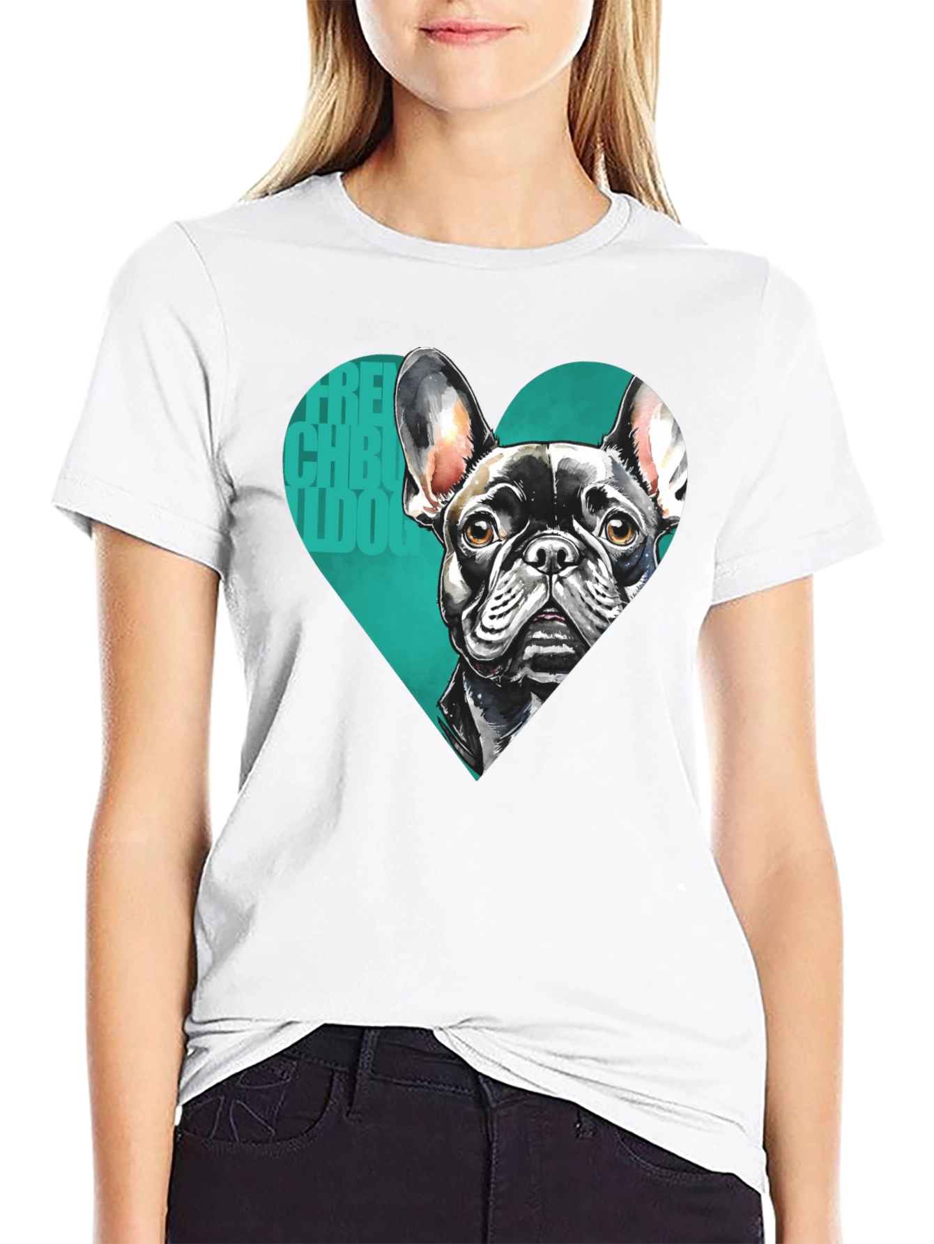 French Bulldog Heart Tee