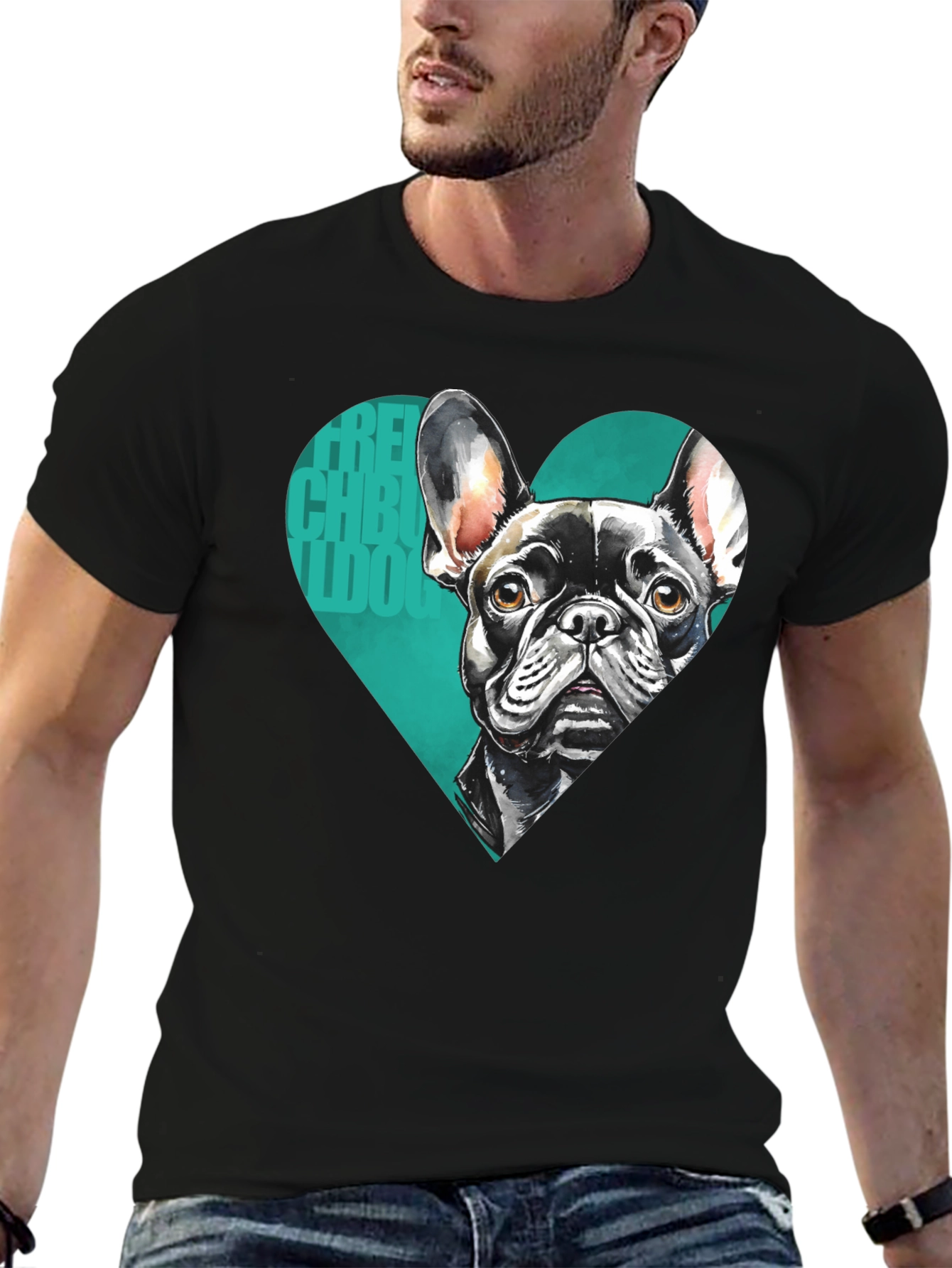 French Bulldog Heart Tee