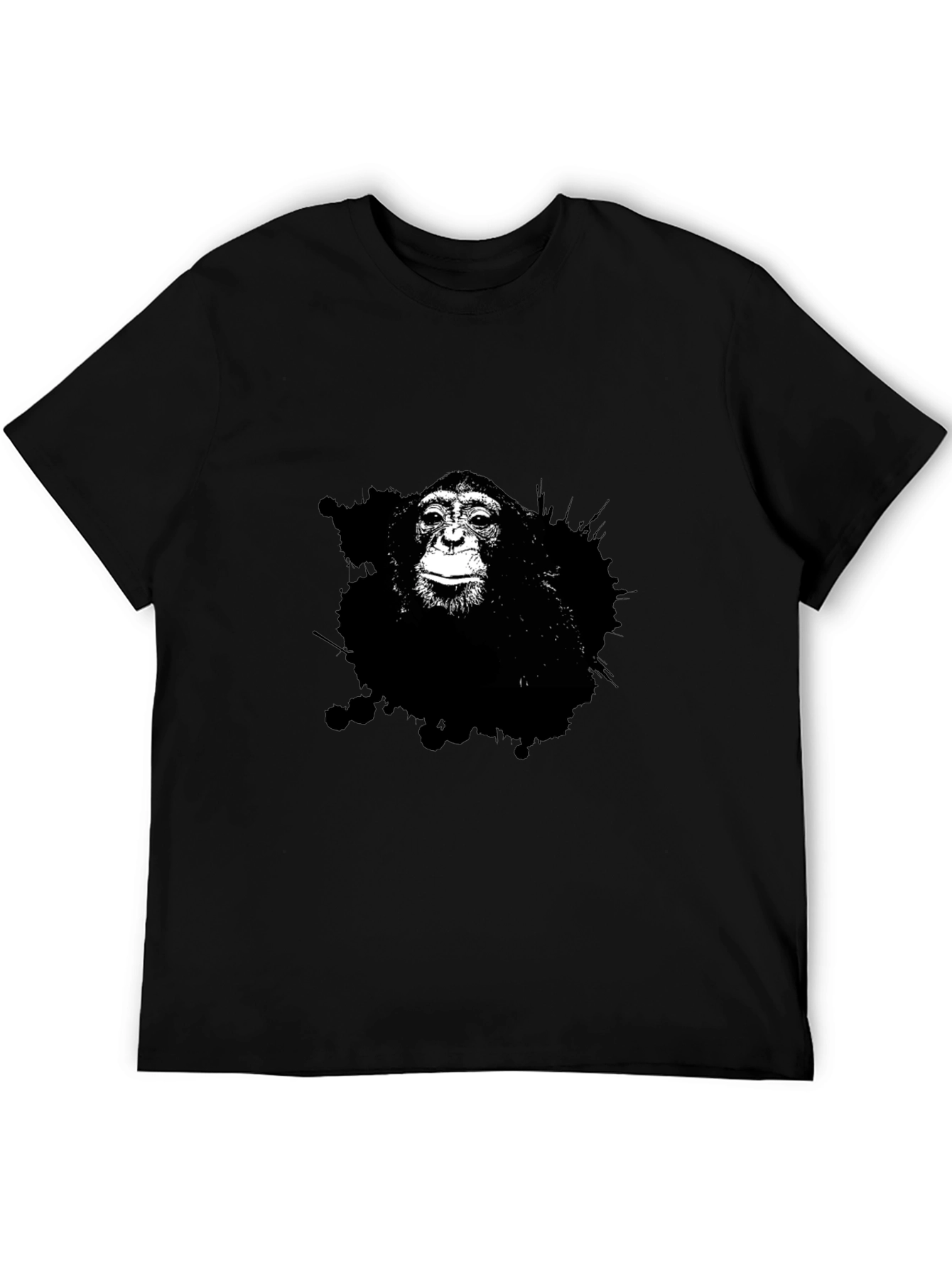 Chimpanzee Black T-Shirt