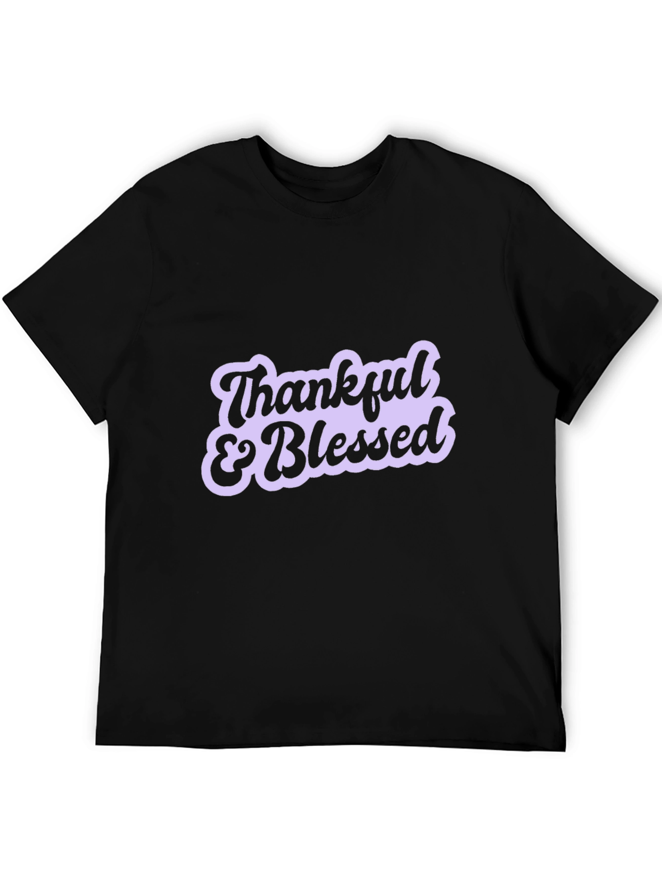 Thankful & Blessed Graphic Tee - Trendy Casual Top