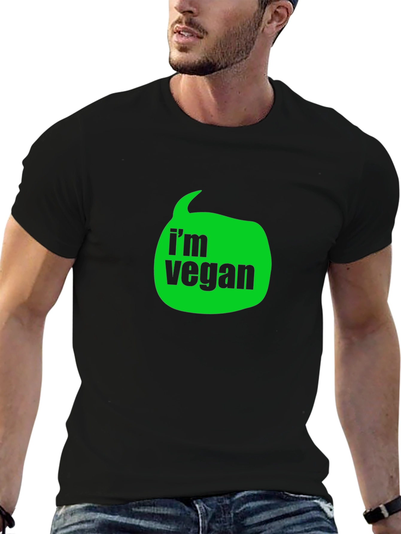 Im Vegan T-Shirt - Black - Graphic Tee
