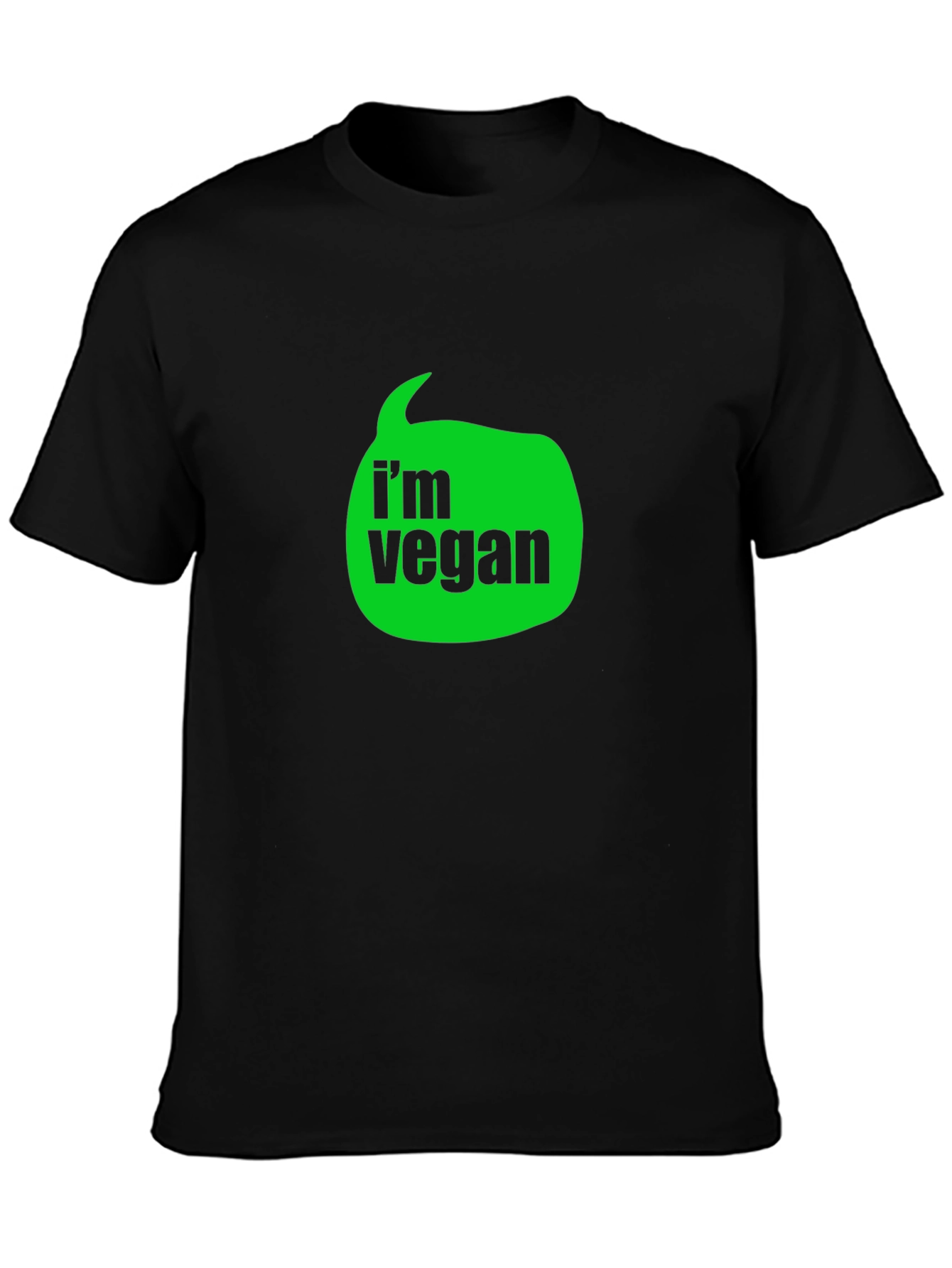 Im Vegan T-Shirt - Black - Graphic Tee