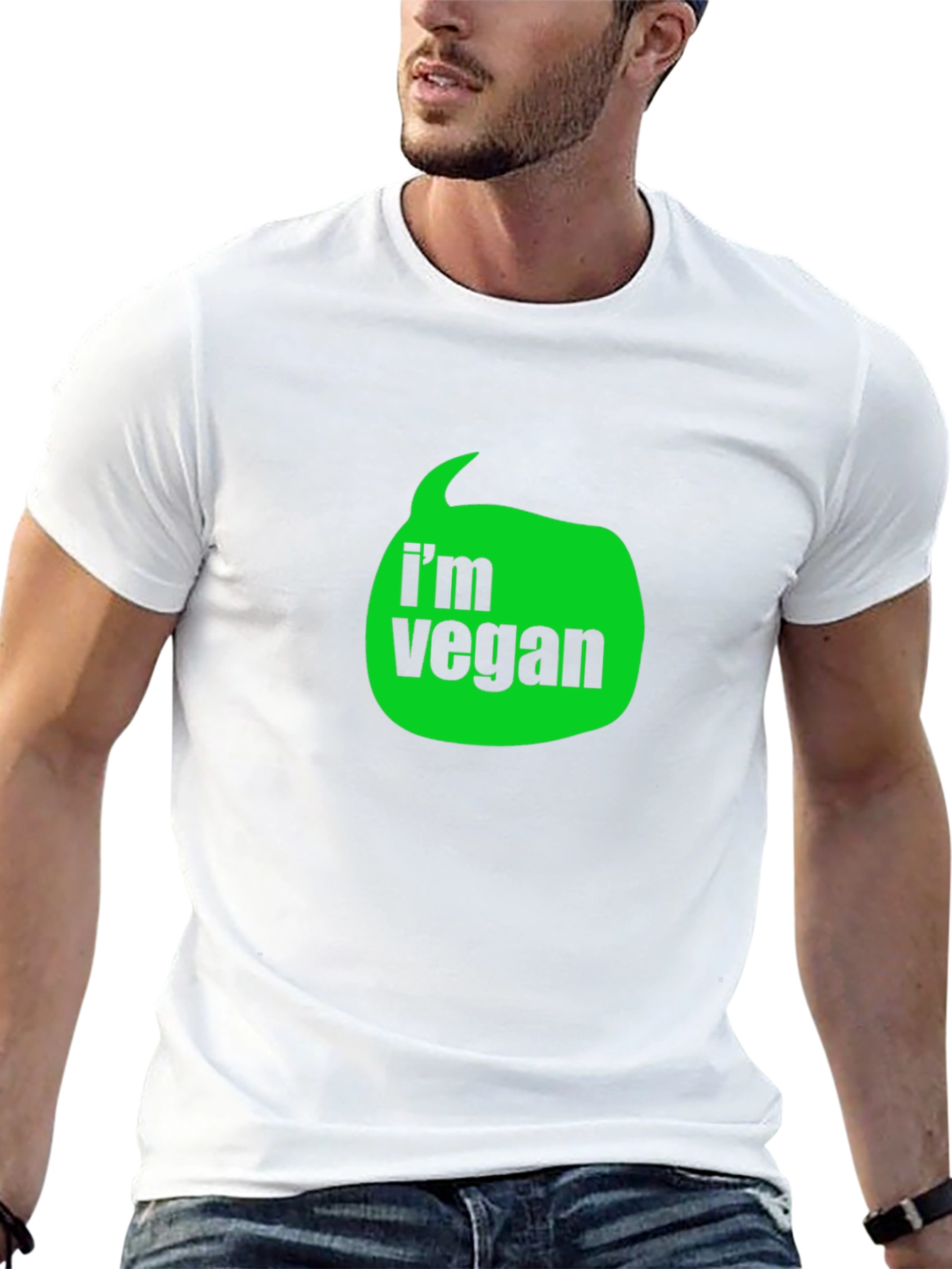 Im Vegan T-Shirt - Black - Graphic Tee