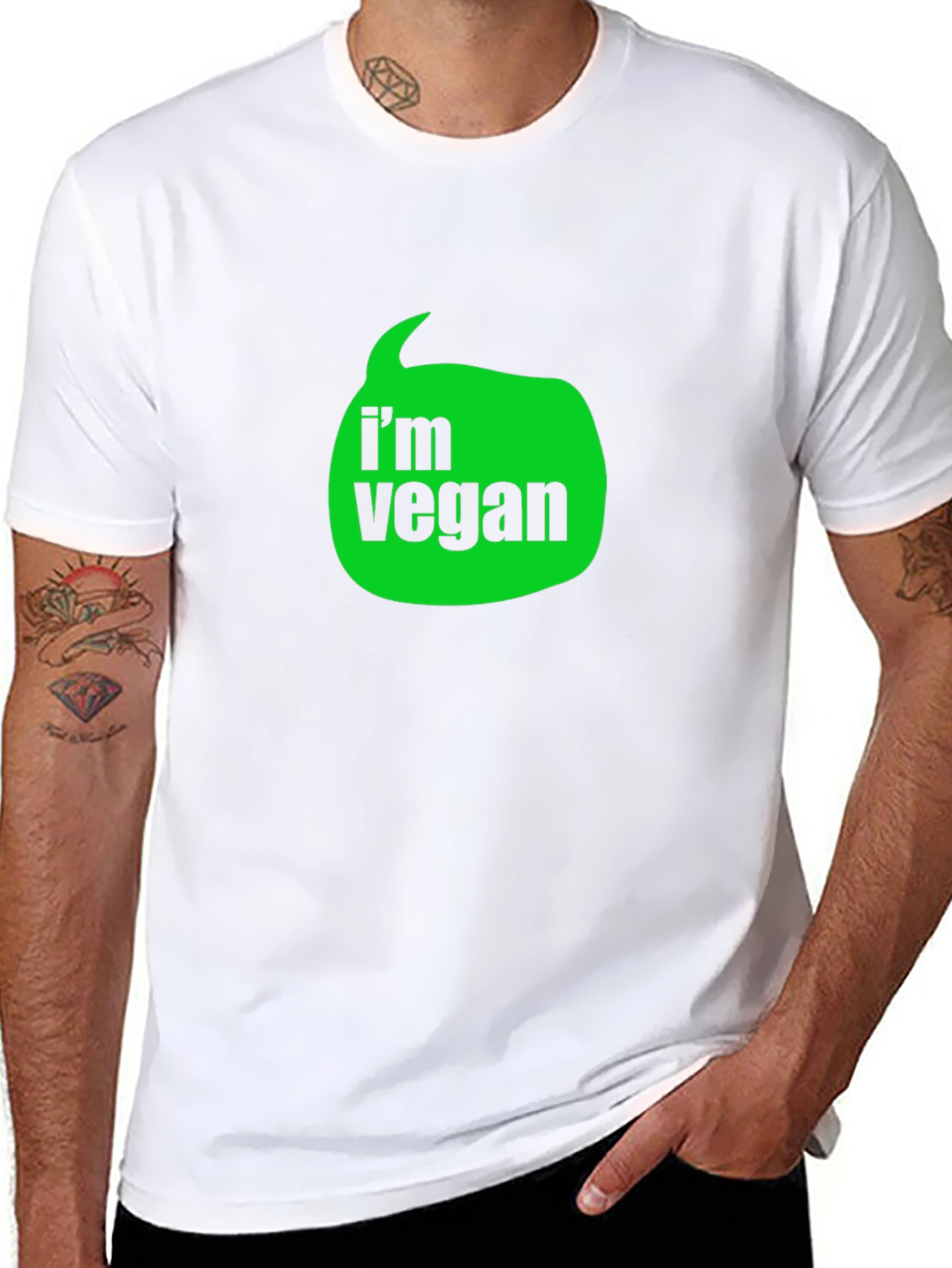 Im Vegan T-Shirt - Black - Graphic Tee