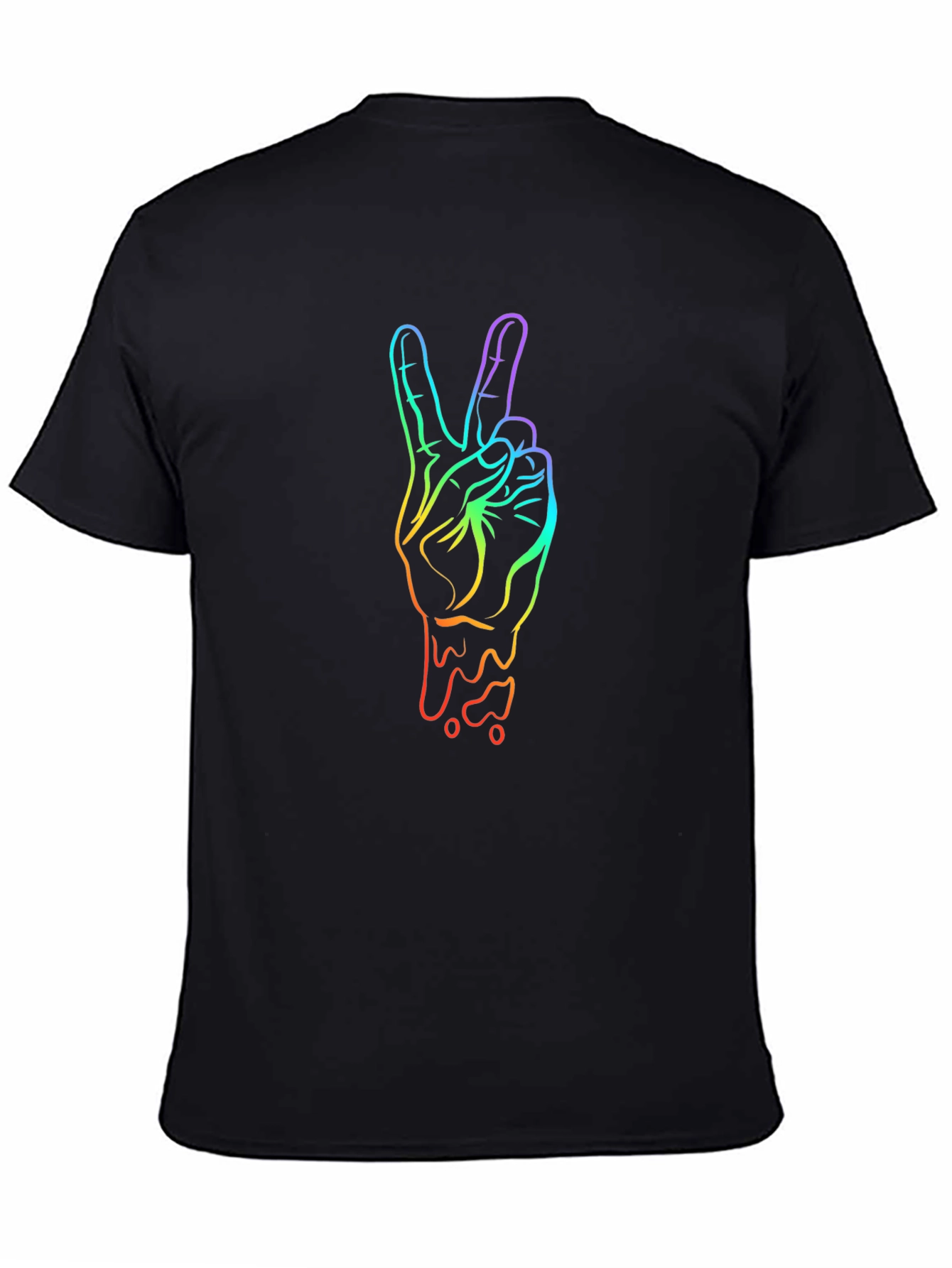 Peace Sign Rainbow Graphic T-Shirt - Unisex