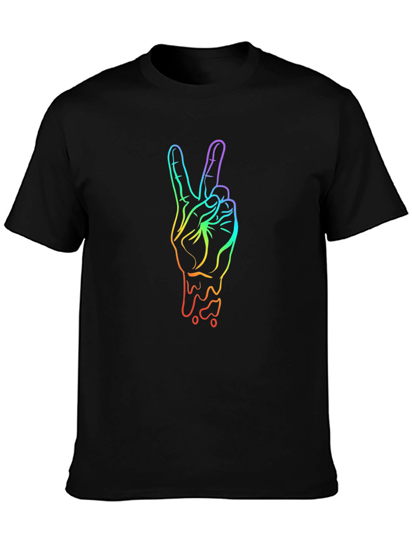 Peace Sign Rainbow Graphic T-Shirt - Unisex