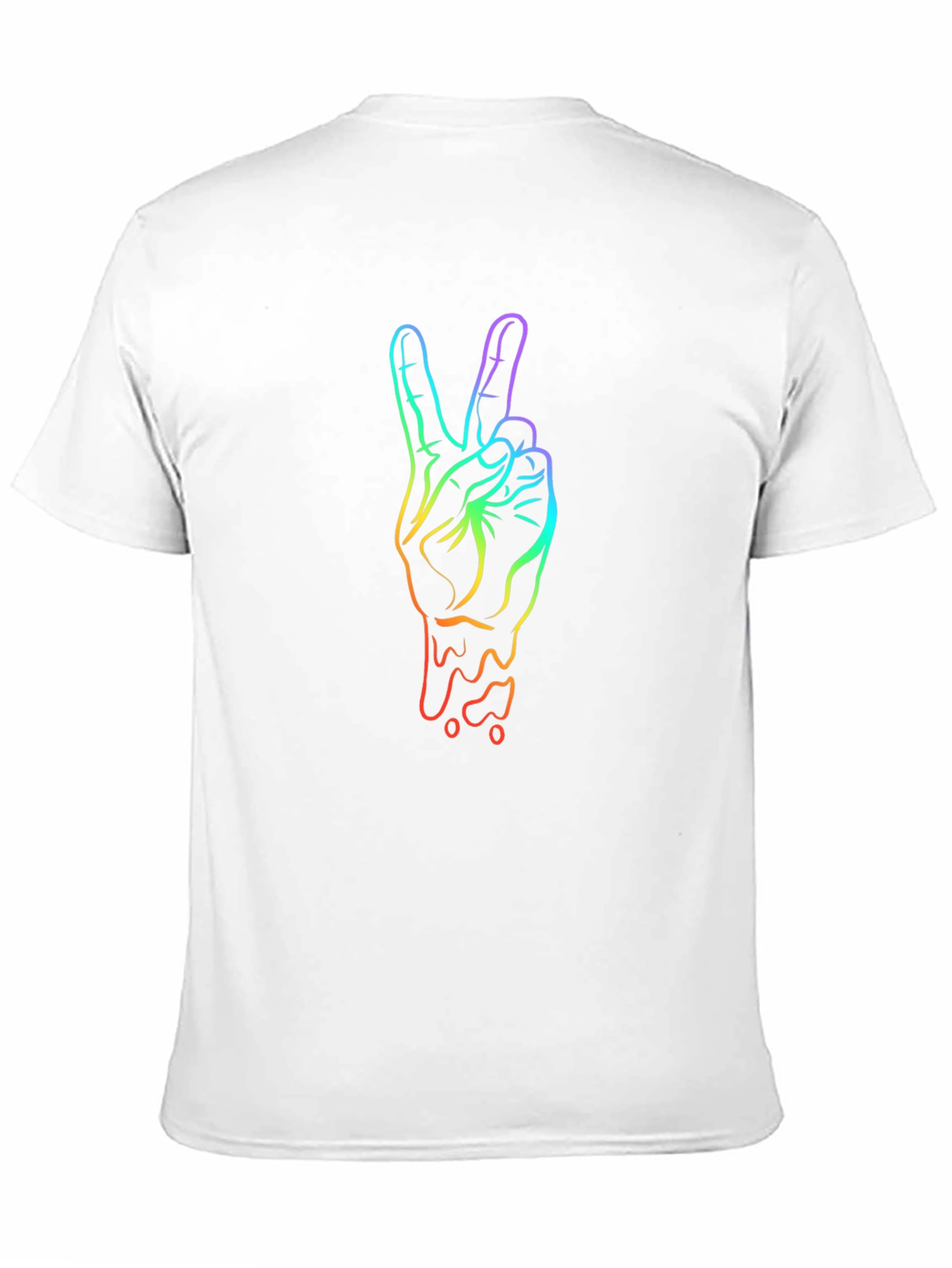 Peace Sign Rainbow Graphic T-Shirt - Unisex
