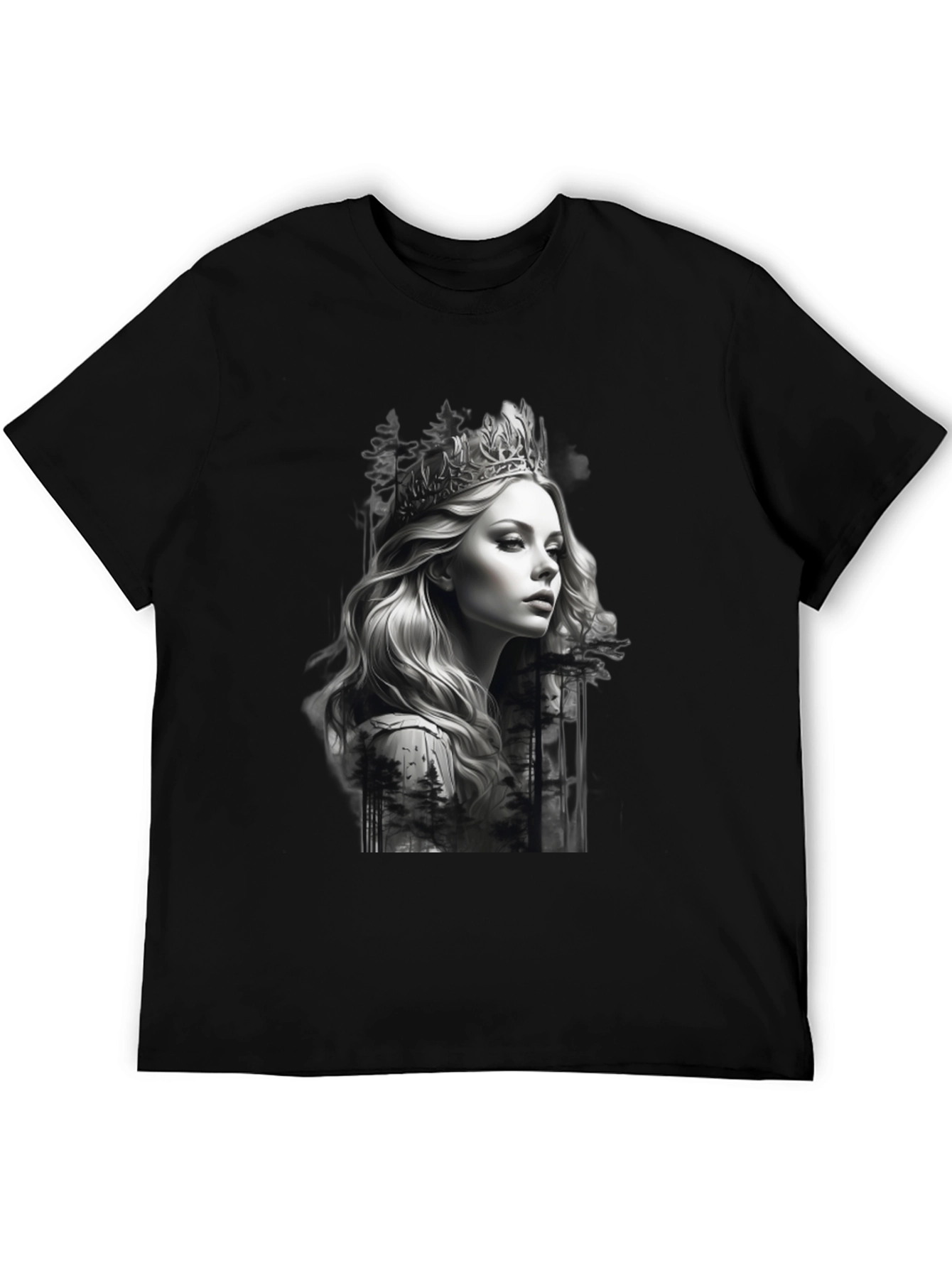 Queen Portrait Black T-Shirt