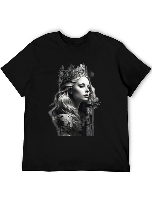 Queen Portrait Black T-Shirt