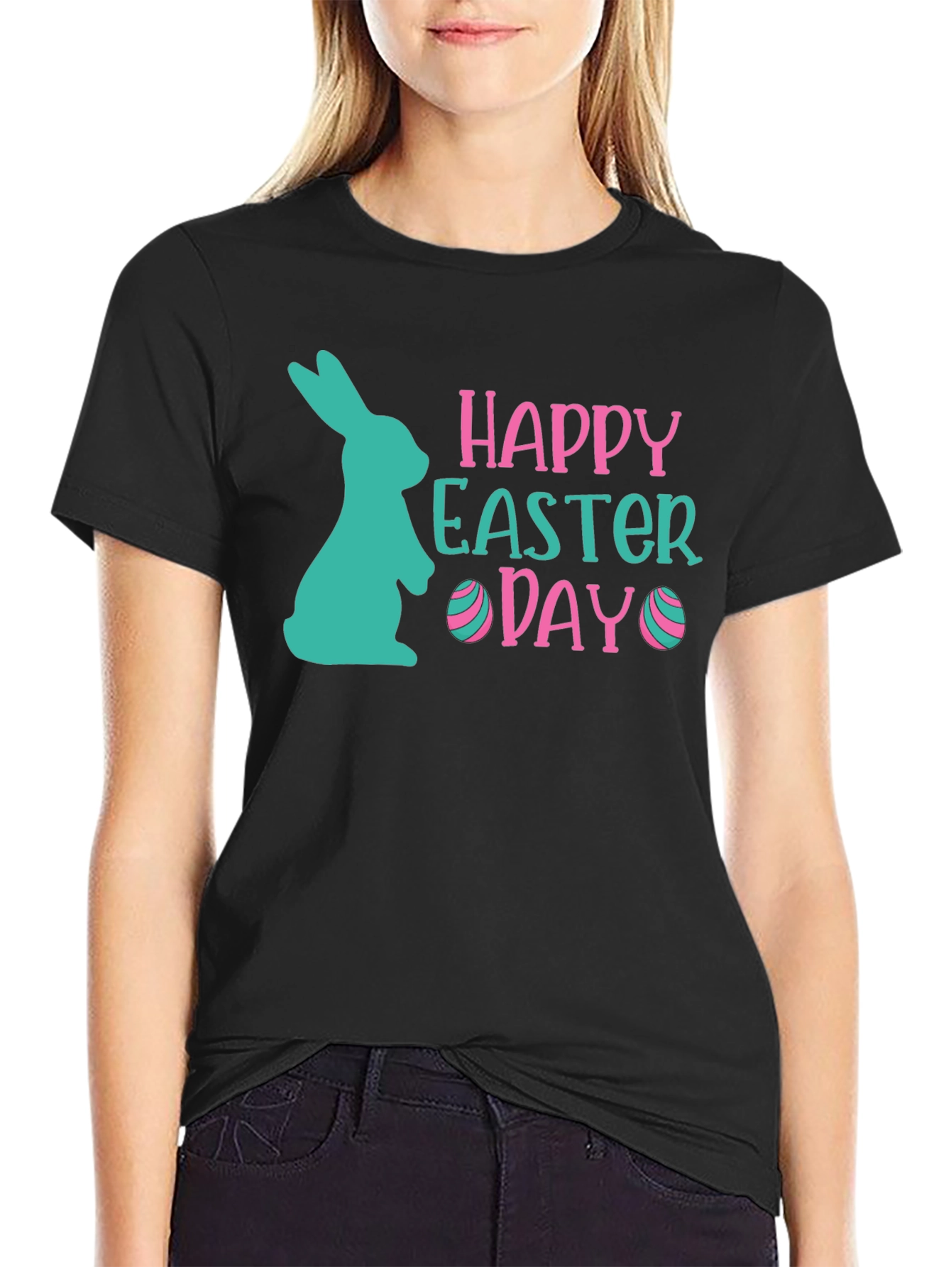 Happy Easter Day T-Shirt Bunny Tee