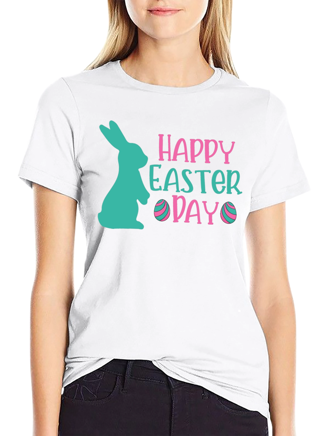 Happy Easter Day T-Shirt Bunny Tee