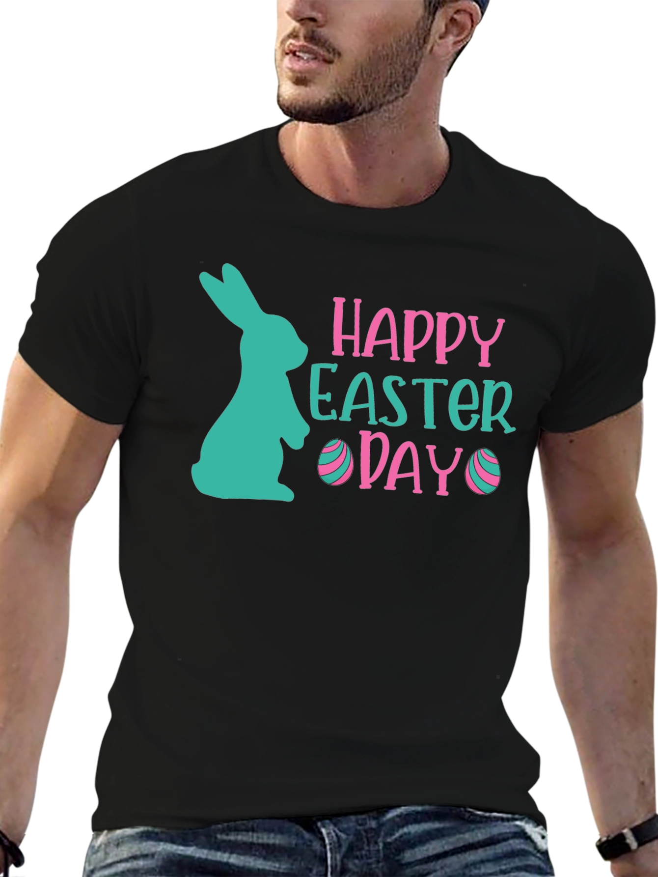 Happy Easter Day T-Shirt Bunny Tee