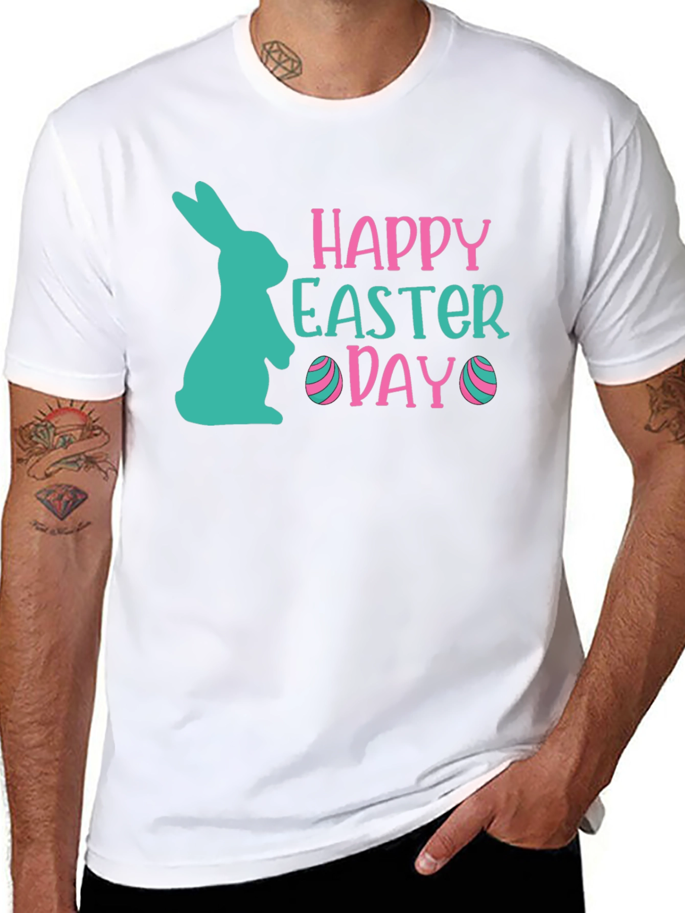 Happy Easter Day T-Shirt Bunny Tee
