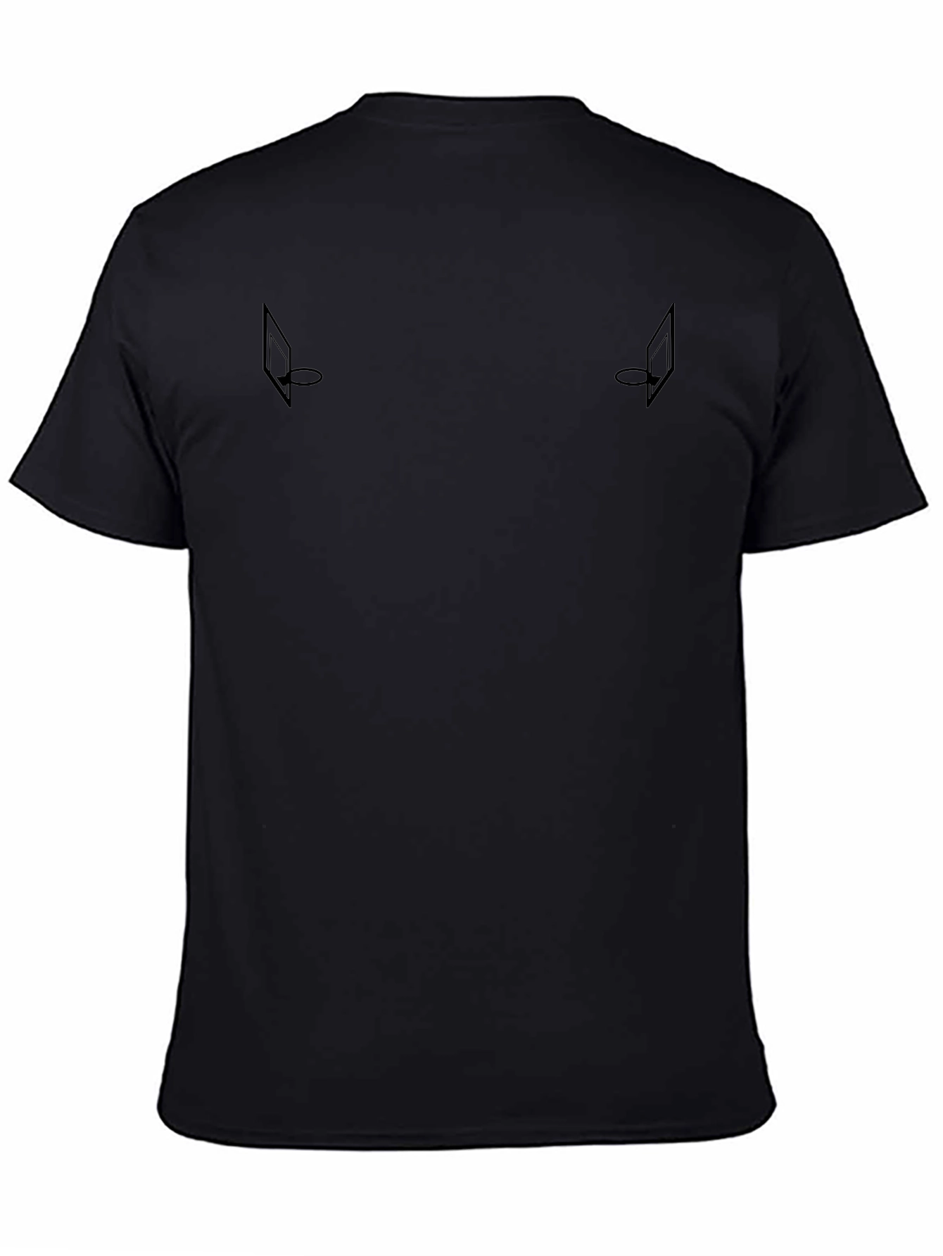Minimalist Black T-Shirt with Basketball Hoop Graphic