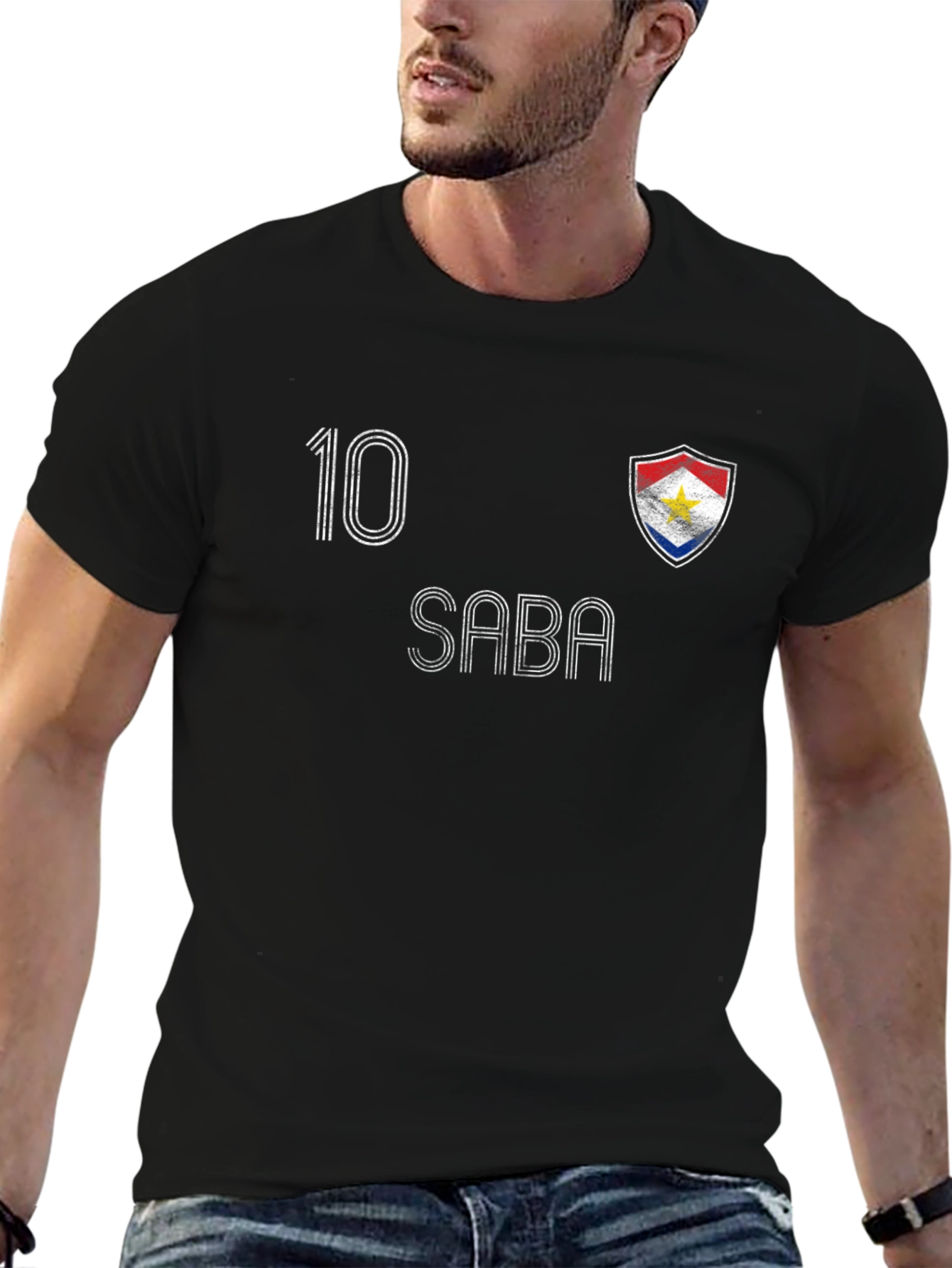 Saba Football Jersey Style T-Shirt