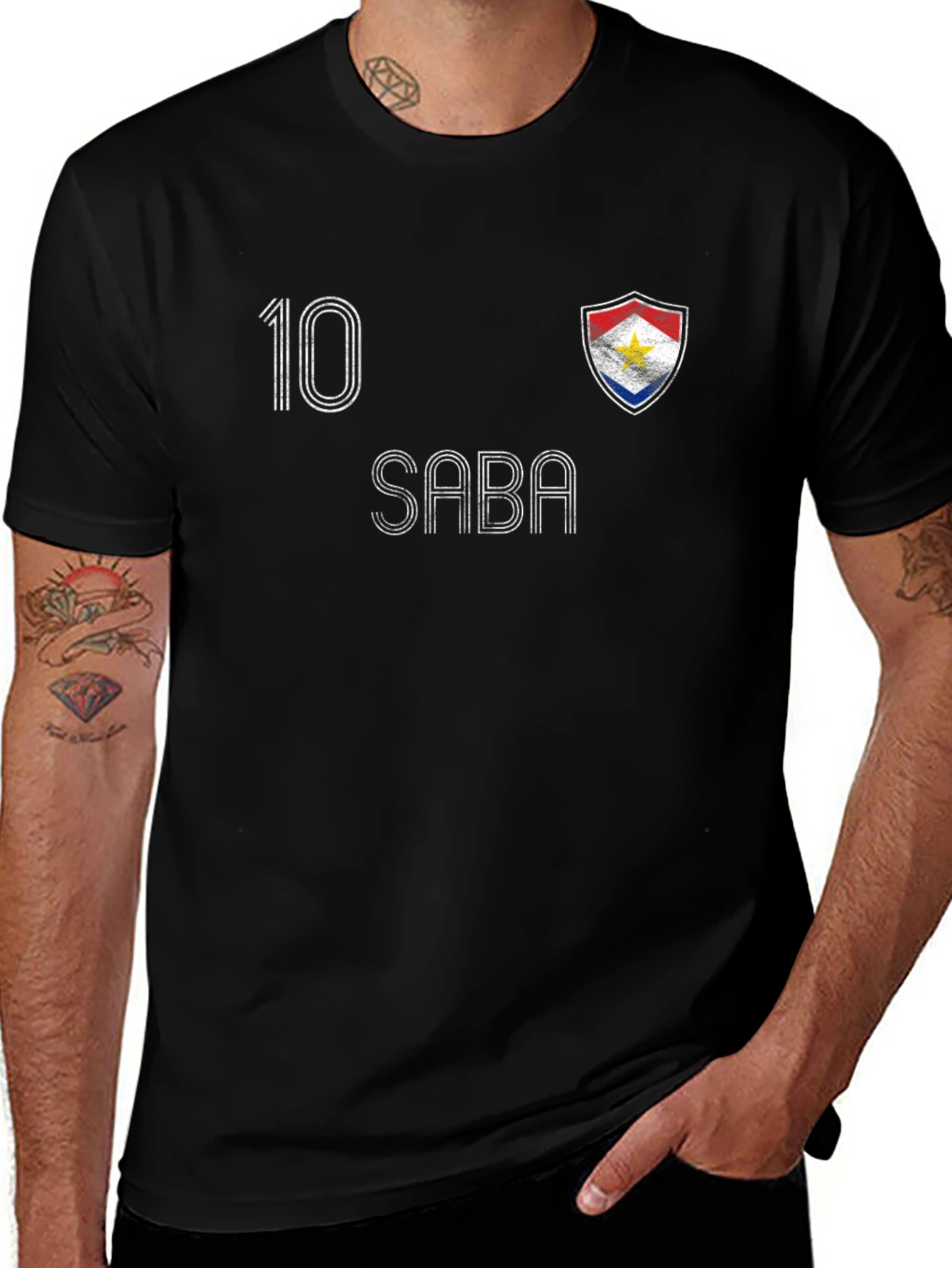 Saba Football Jersey Style T-Shirt