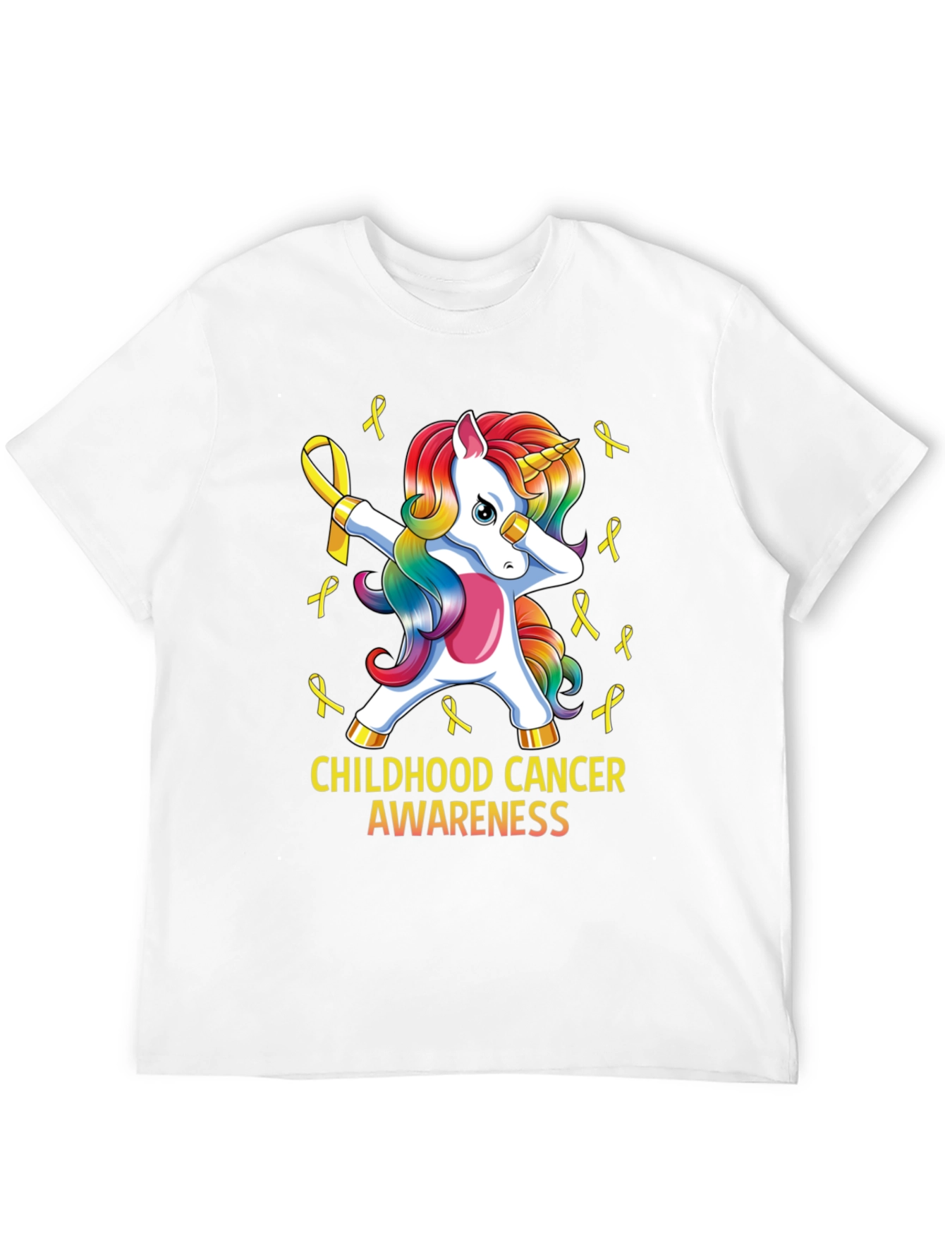 Childhood Cancer Awareness Unicorn T-Shirt