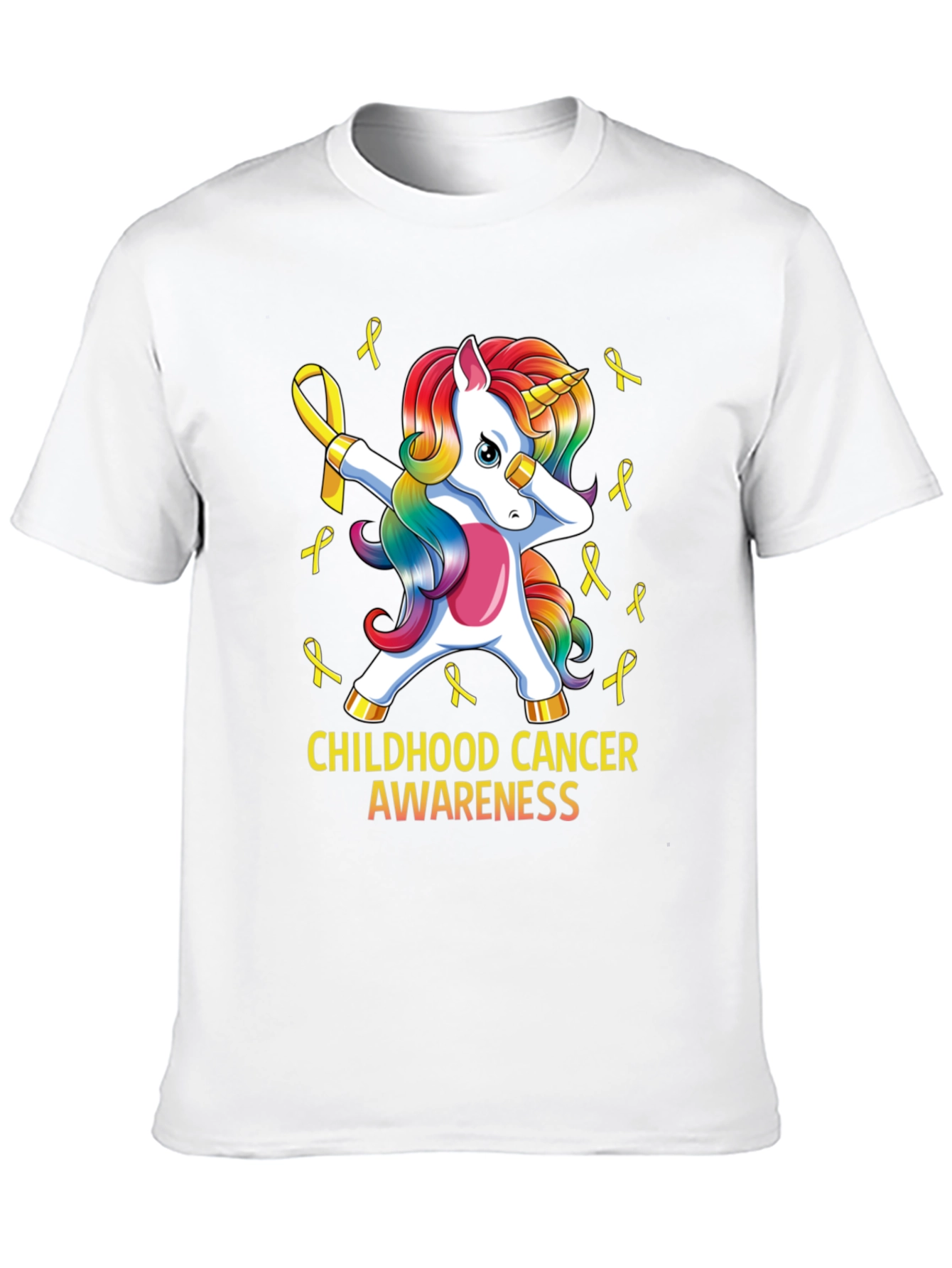 Childhood Cancer Awareness Unicorn T-Shirt