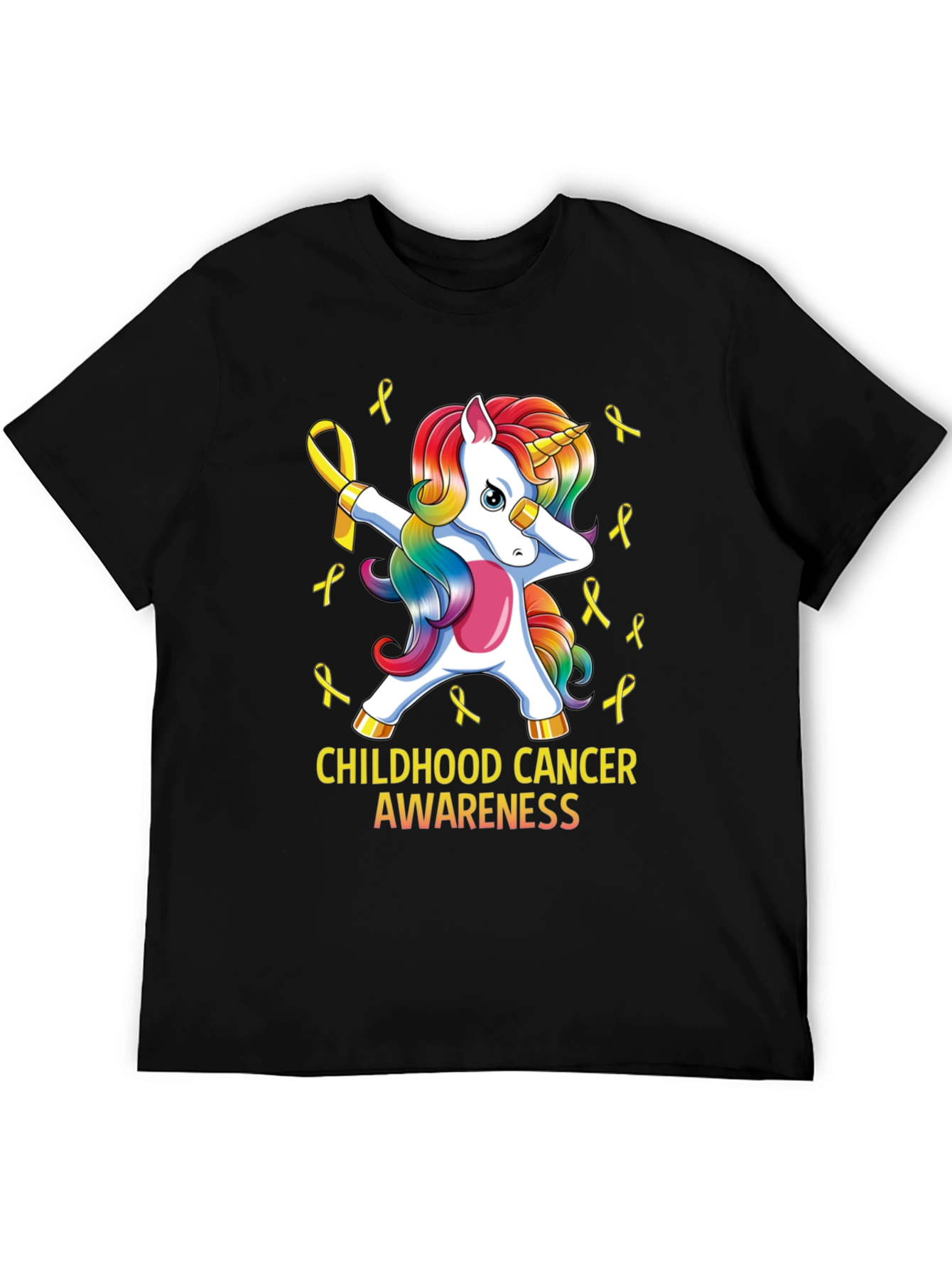 Childhood Cancer Awareness Unicorn T-Shirt