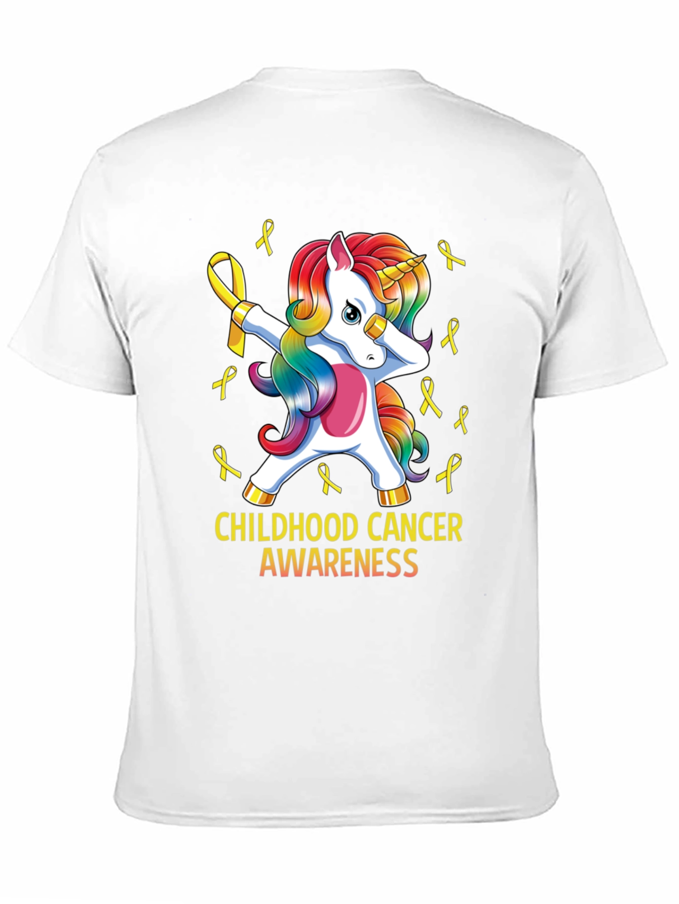Childhood Cancer Awareness Unicorn T-Shirt