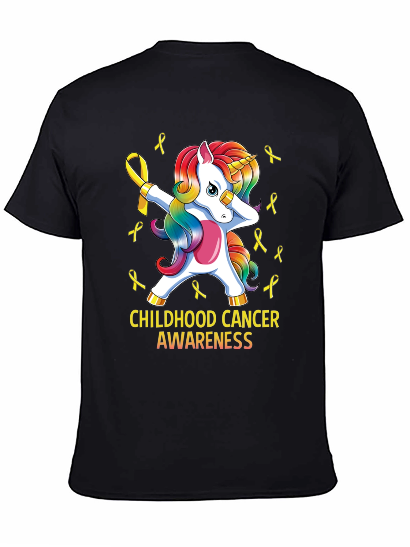 Childhood Cancer Awareness Unicorn T-Shirt