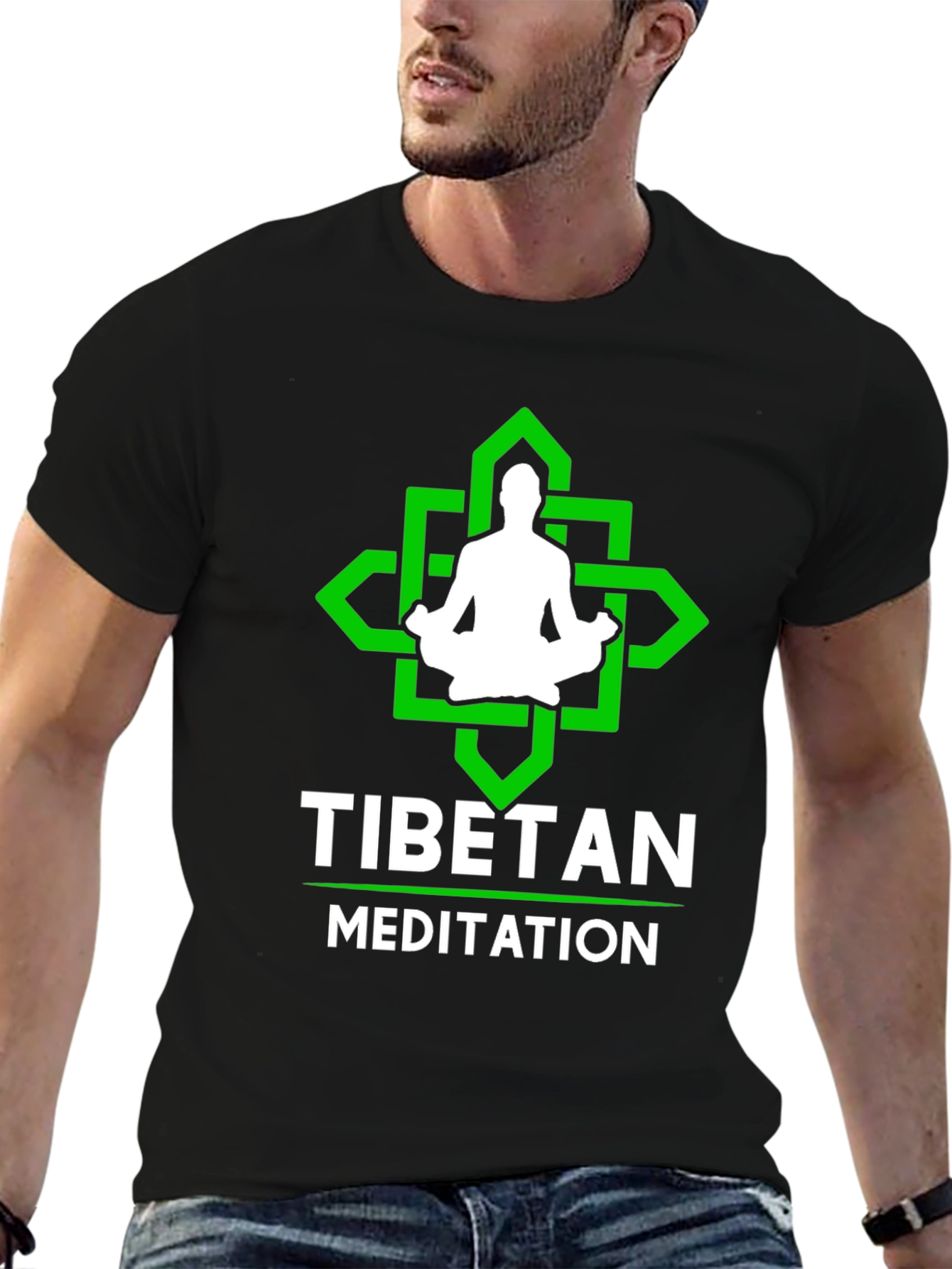 Tibetan Meditation T-Shirt: Relax & Find Inner Peace