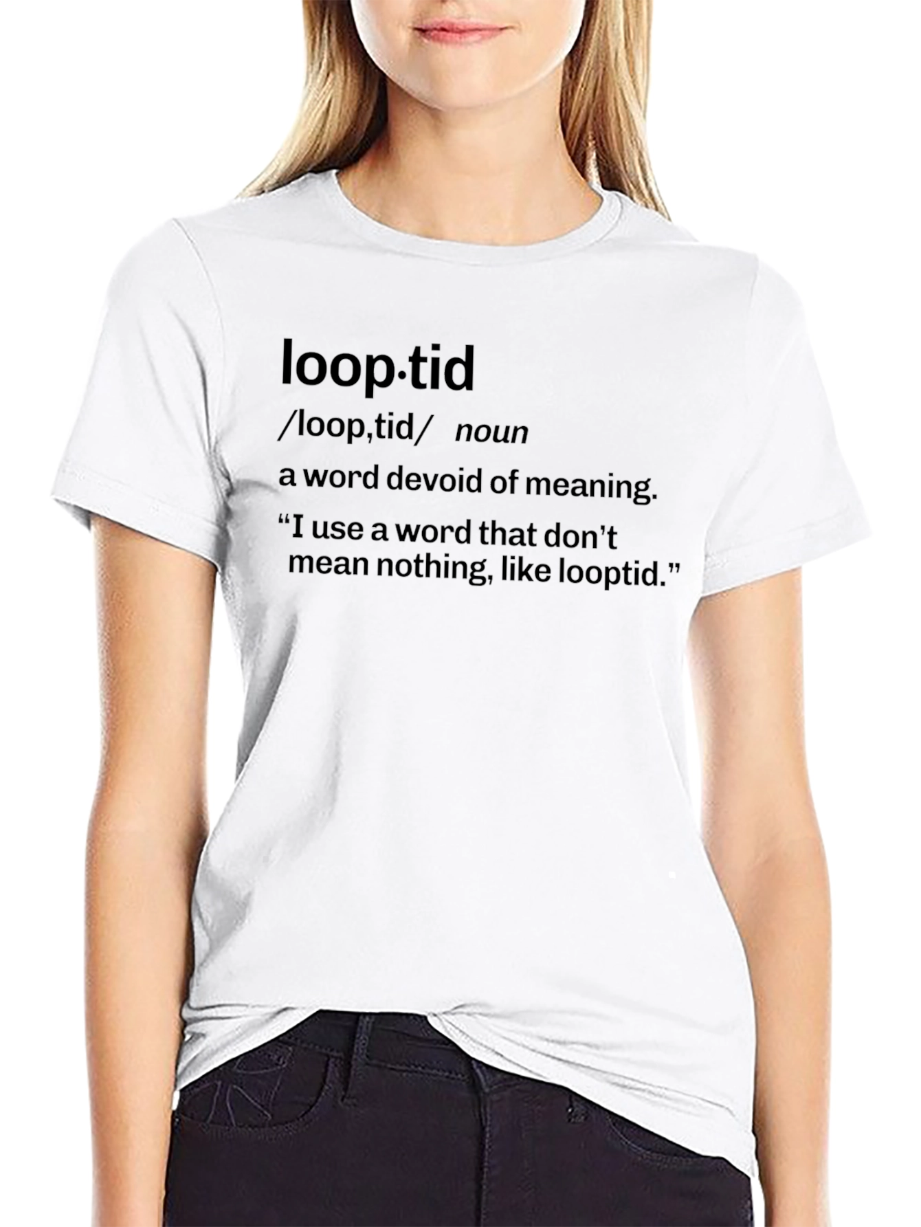 Loop-tid Definition T-Shirt - Novelty Graphic Tee