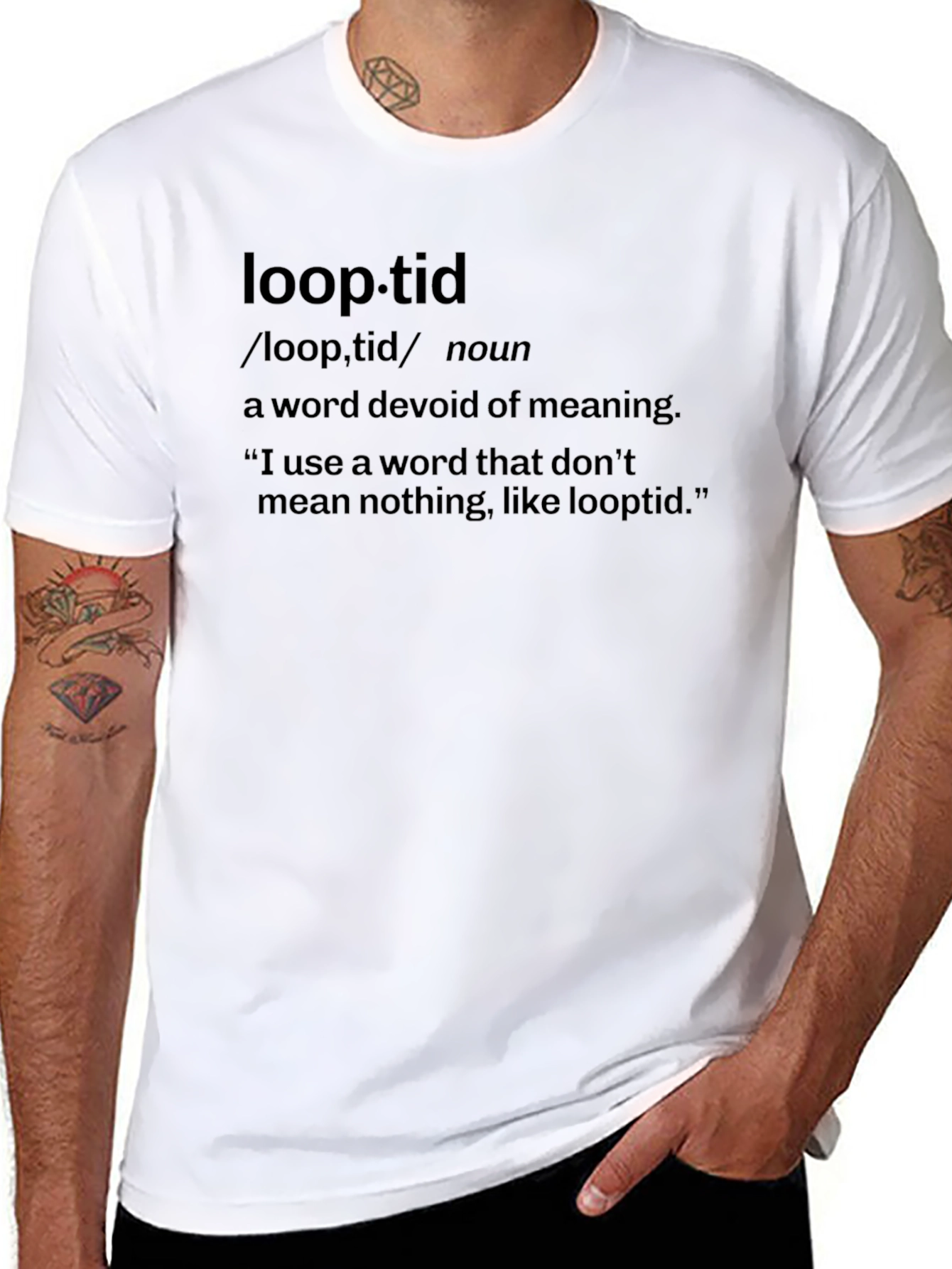 Loop-tid Definition T-Shirt - Novelty Graphic Tee