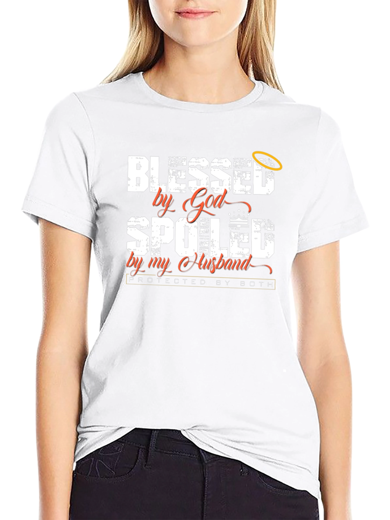 Blessed By God Spoiled By My Husband T-Shirt