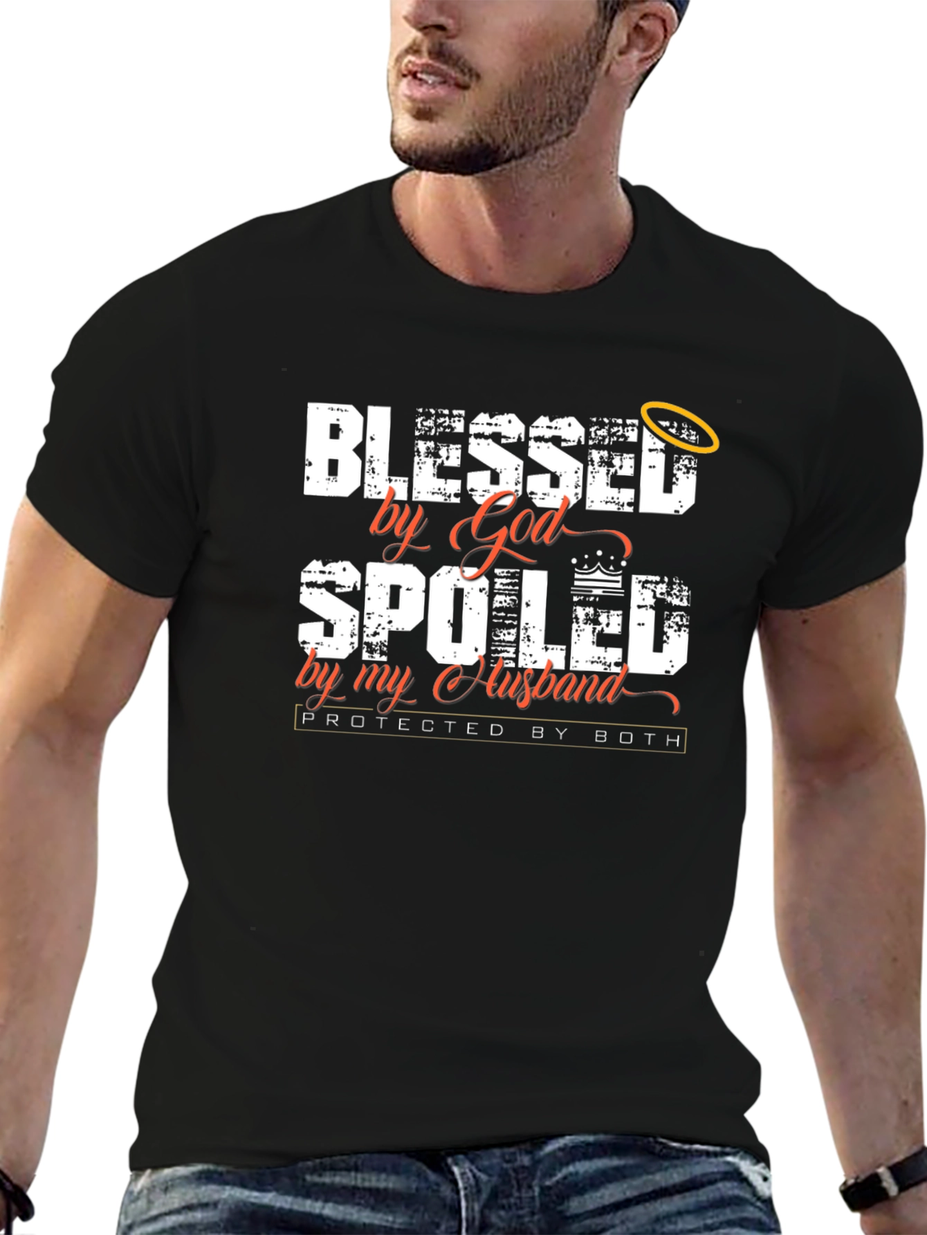 Blessed By God Spoiled By My Husband T-Shirt