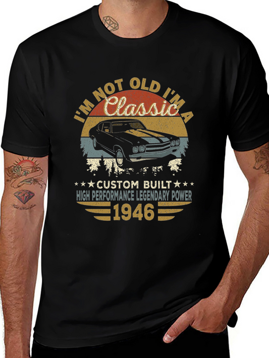 Classic Car 1946 Birthday T-Shirt