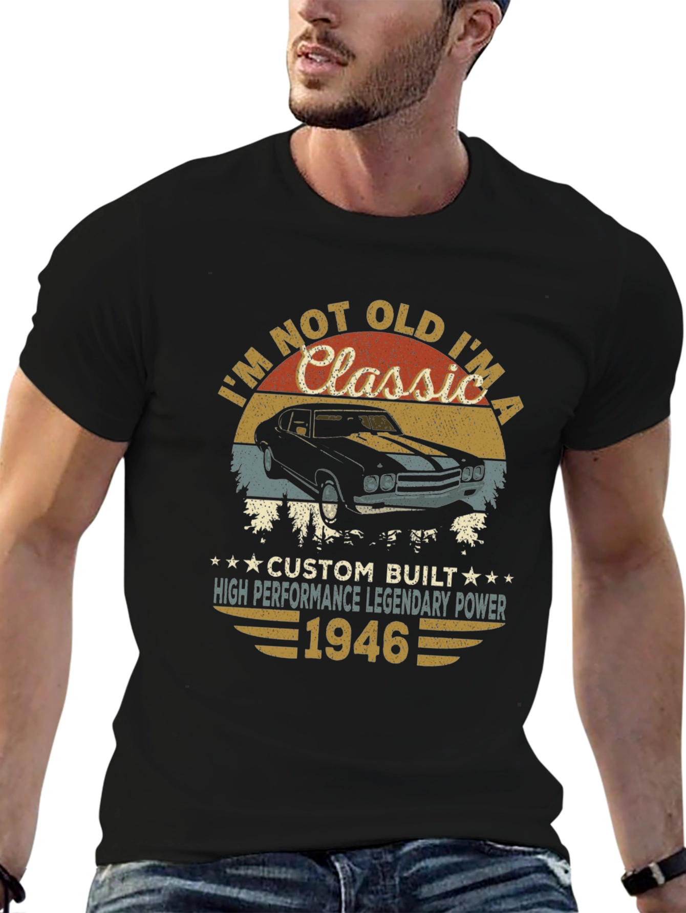 Classic Car 1946 Birthday T-Shirt