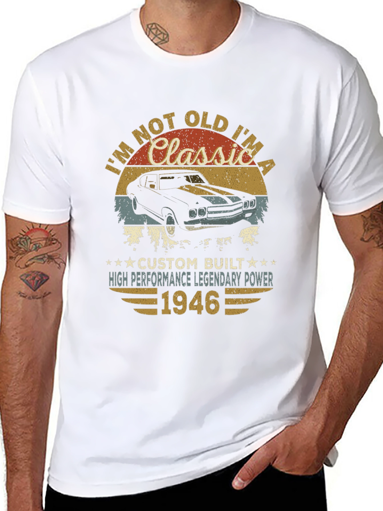 Classic Car 1946 Birthday T-Shirt