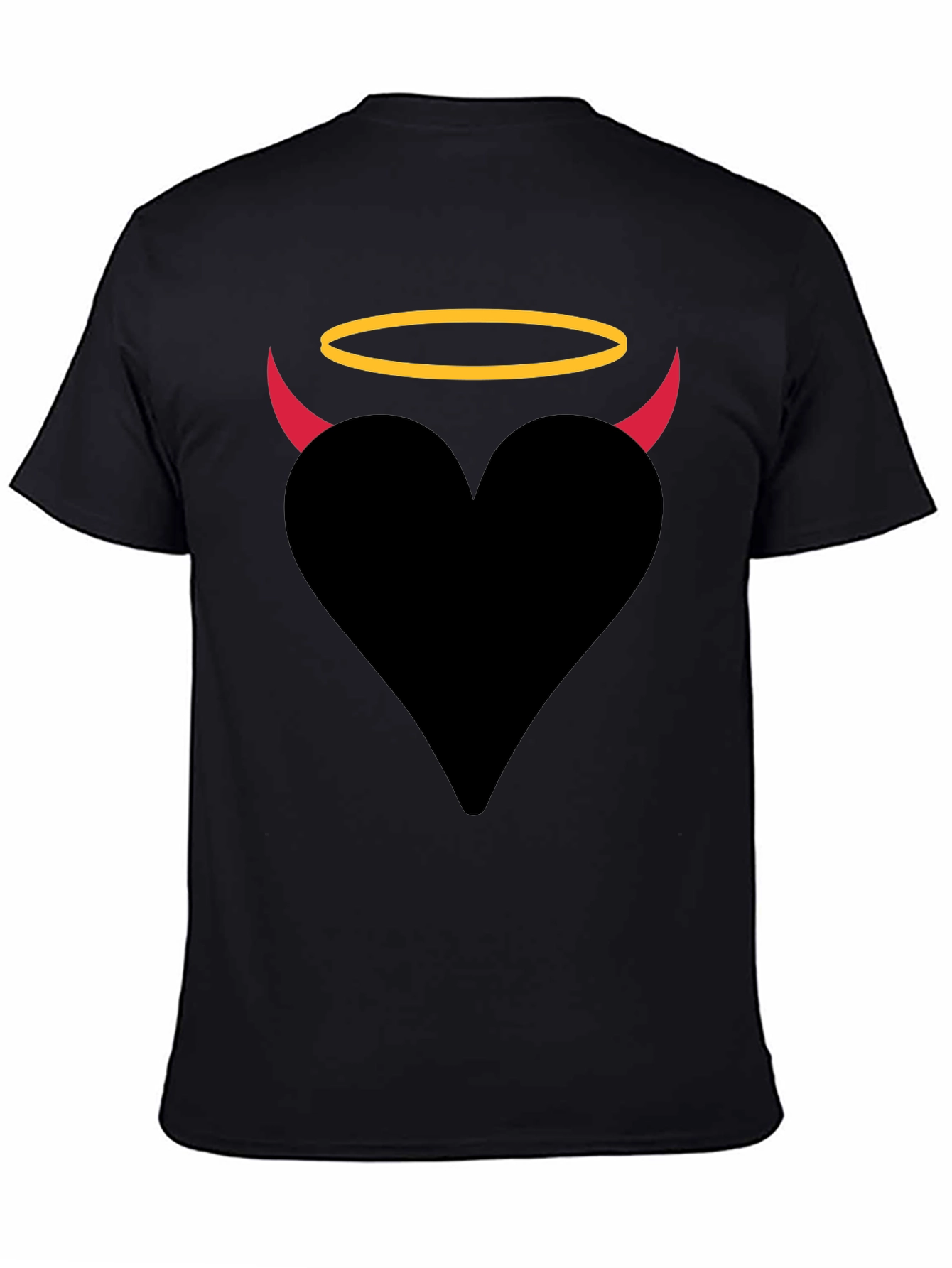 Angel Devil Heart Graphic T-Shirt