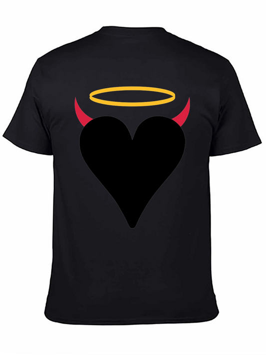 Angel Devil Heart Graphic T-Shirt