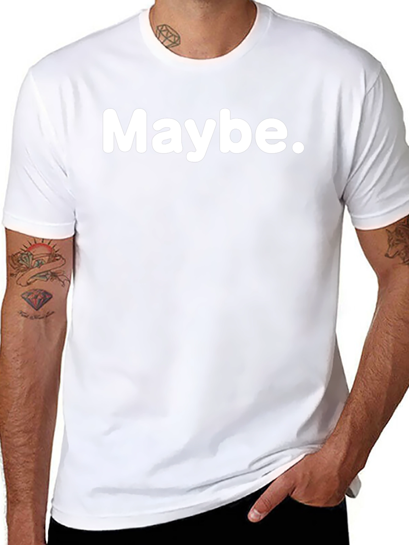 Maybe Graphic T-Shirt - Casual Unisex Tee