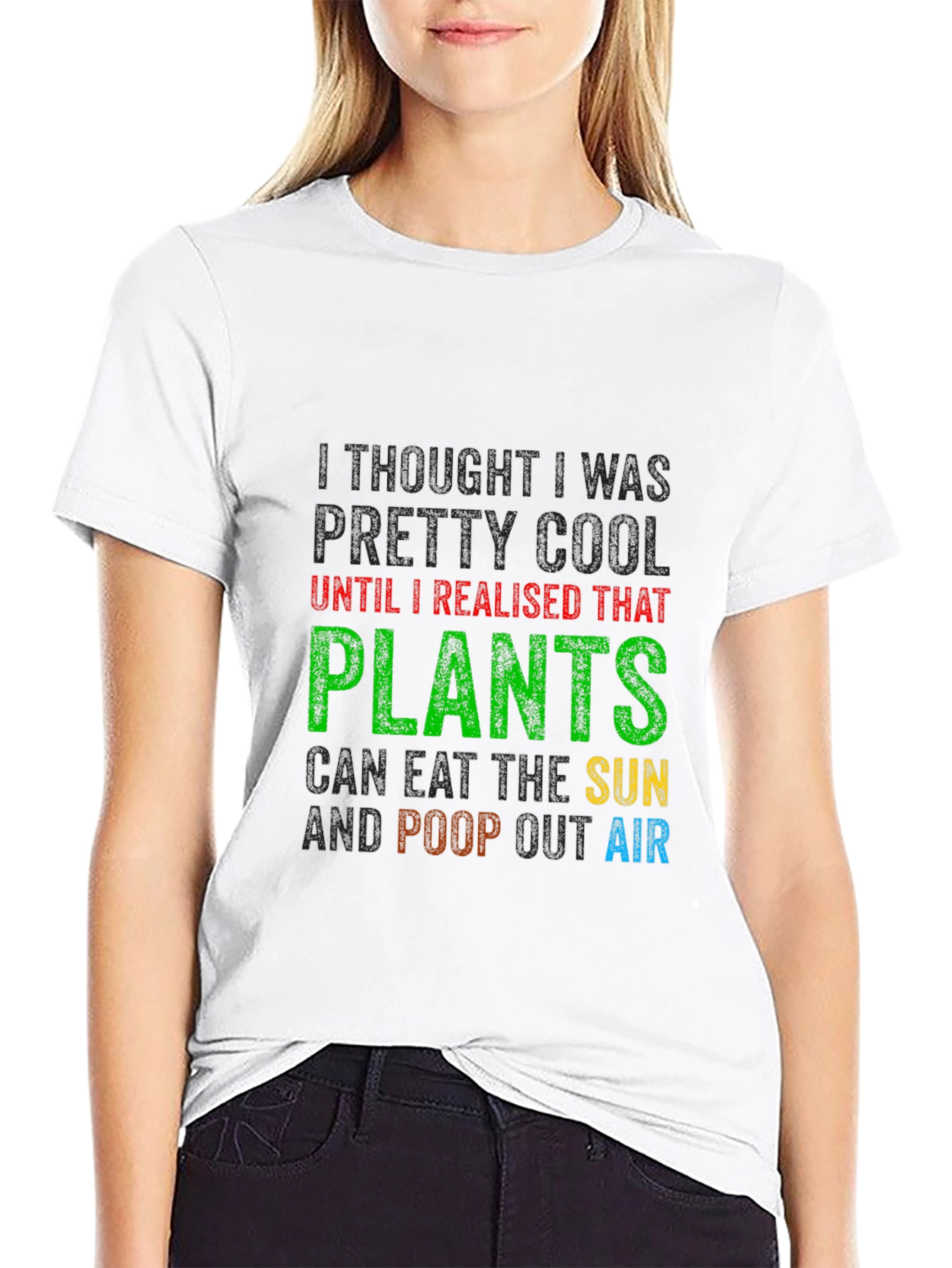 Funny Plants Eat Sun Poop Air T-Shirt