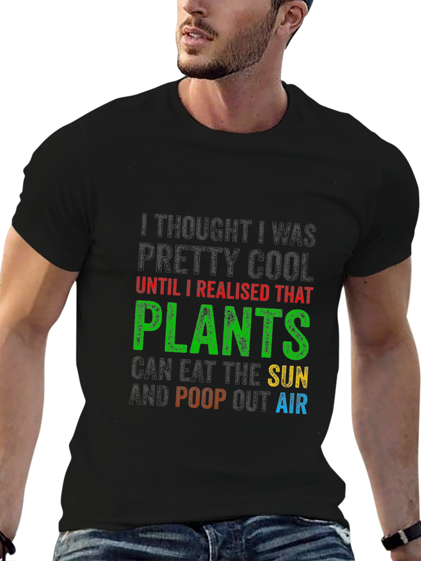 Funny Plants Eat Sun Poop Air T-Shirt
