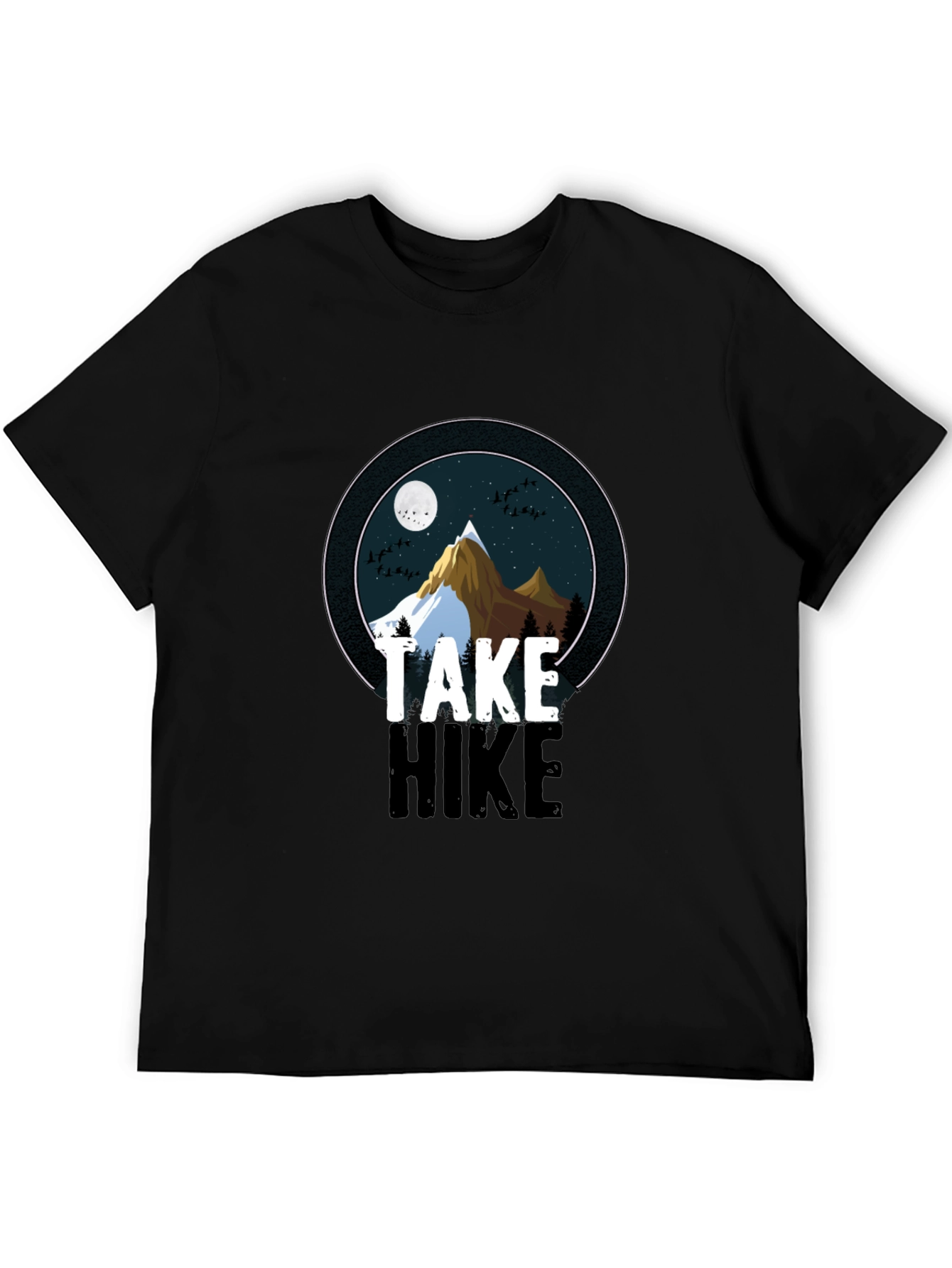 Take a Hike Mountain Graphic Tee - Black