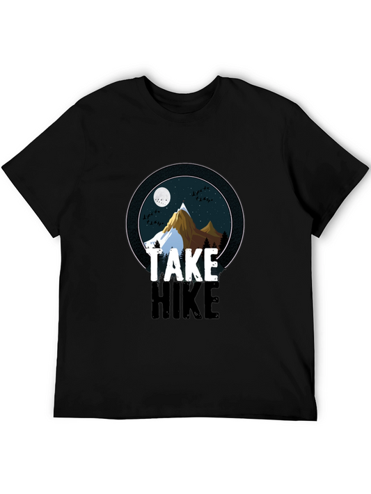 Take a Hike Mountain Graphic Tee - Black